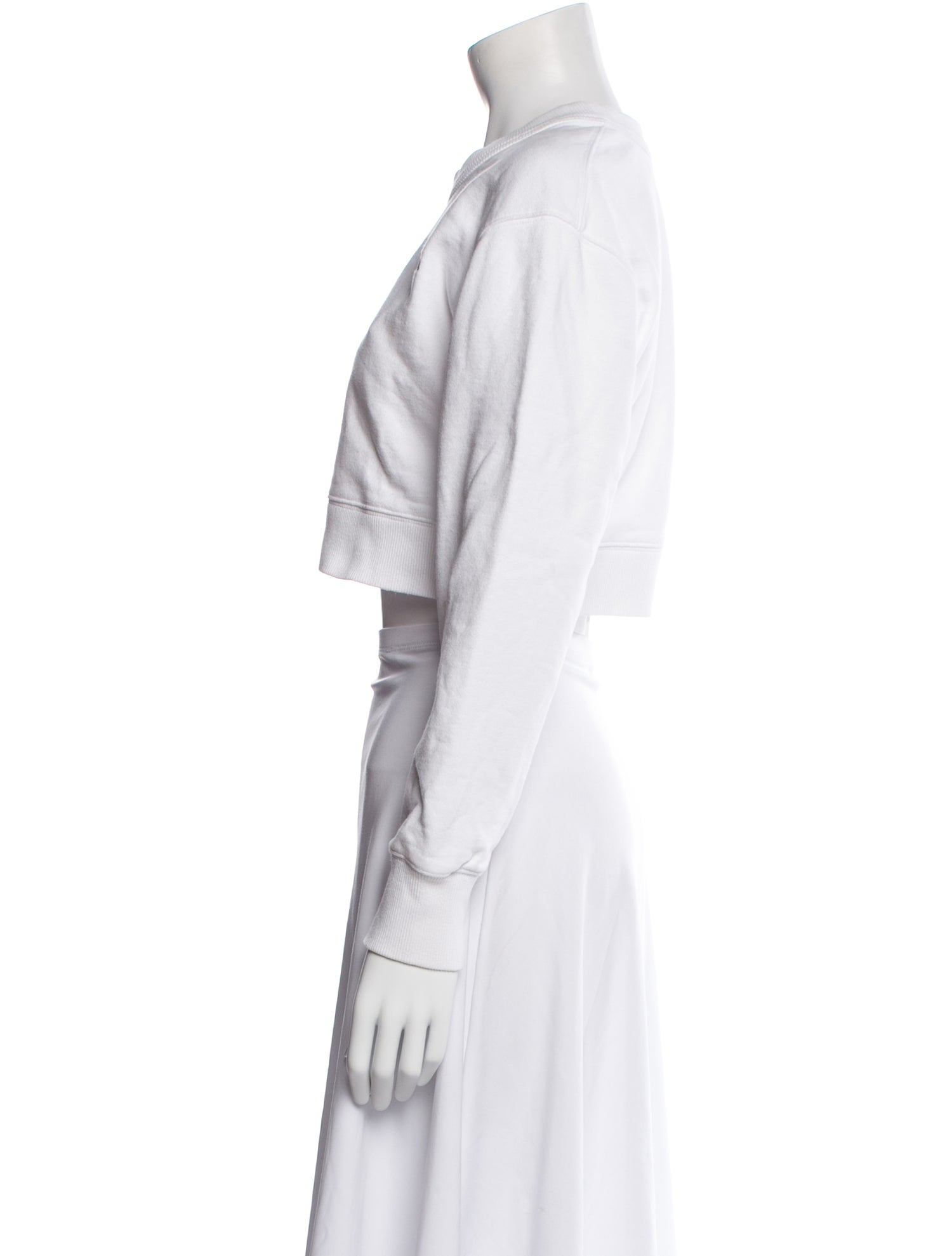 KITH Crew Neck Long Sleeve Crop Top