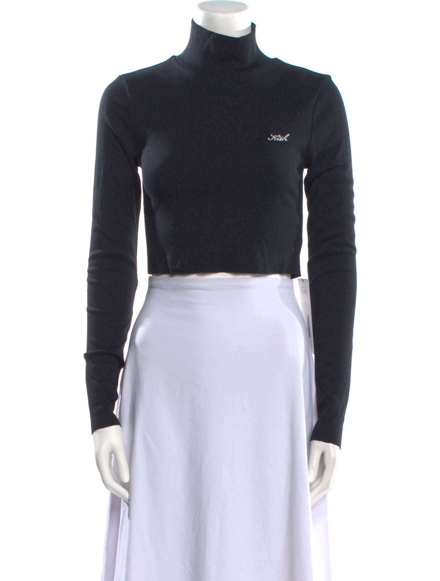 KITH Turtleneck Long Sleeve Crop Top