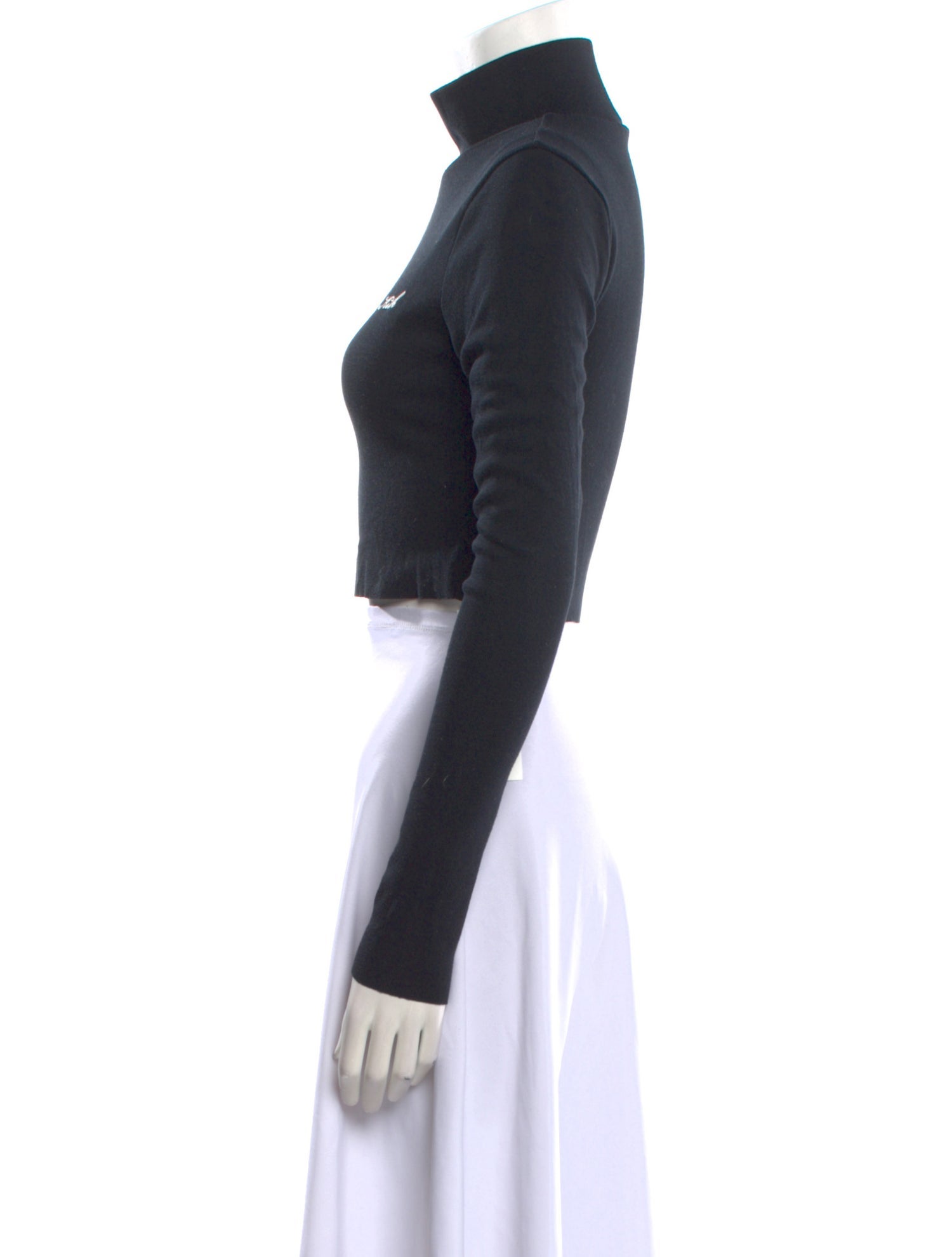 KITH Turtleneck Long Sleeve Crop Top