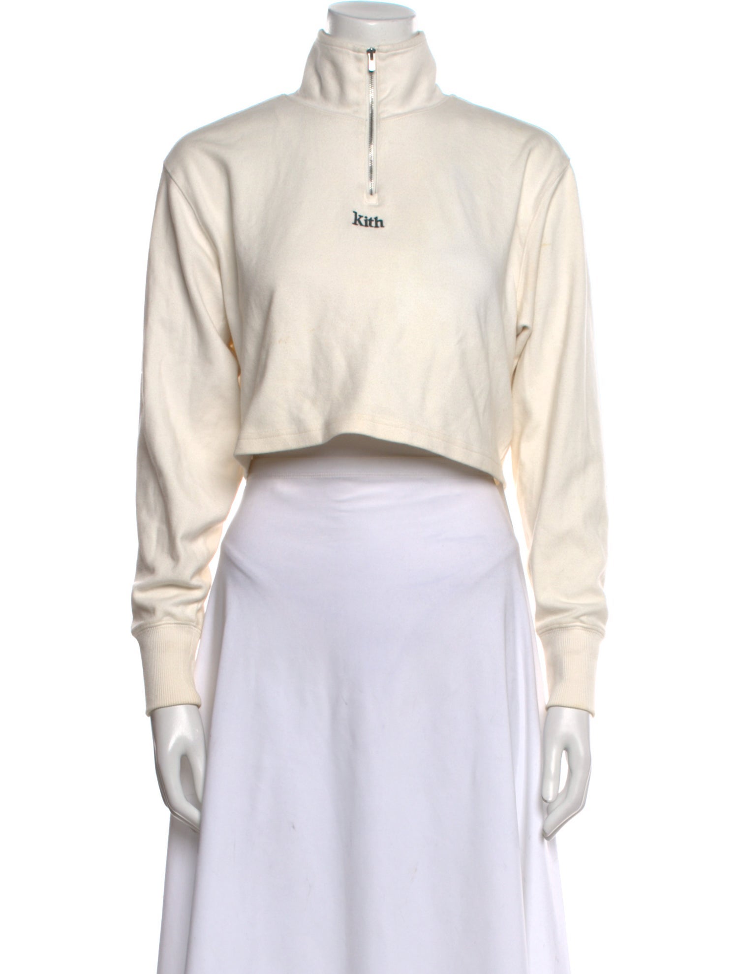 KITH Mock Neck Long Sleeve Crop Top