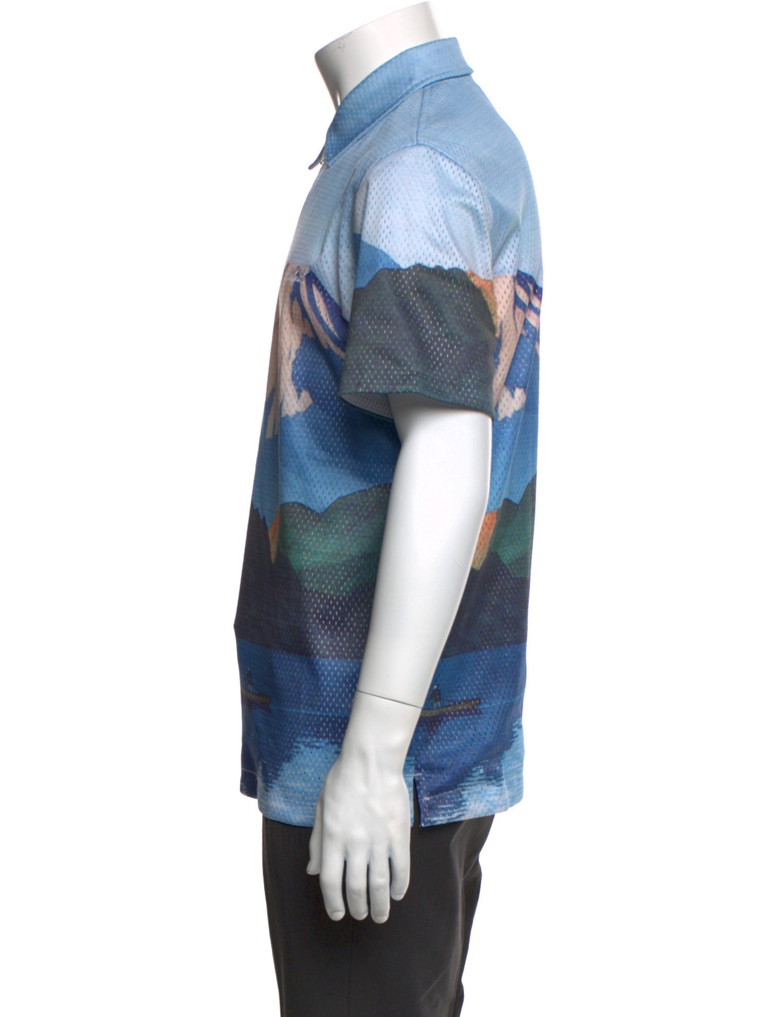 KITH Tie-Dye Print Short Sleeve Dress Shirt