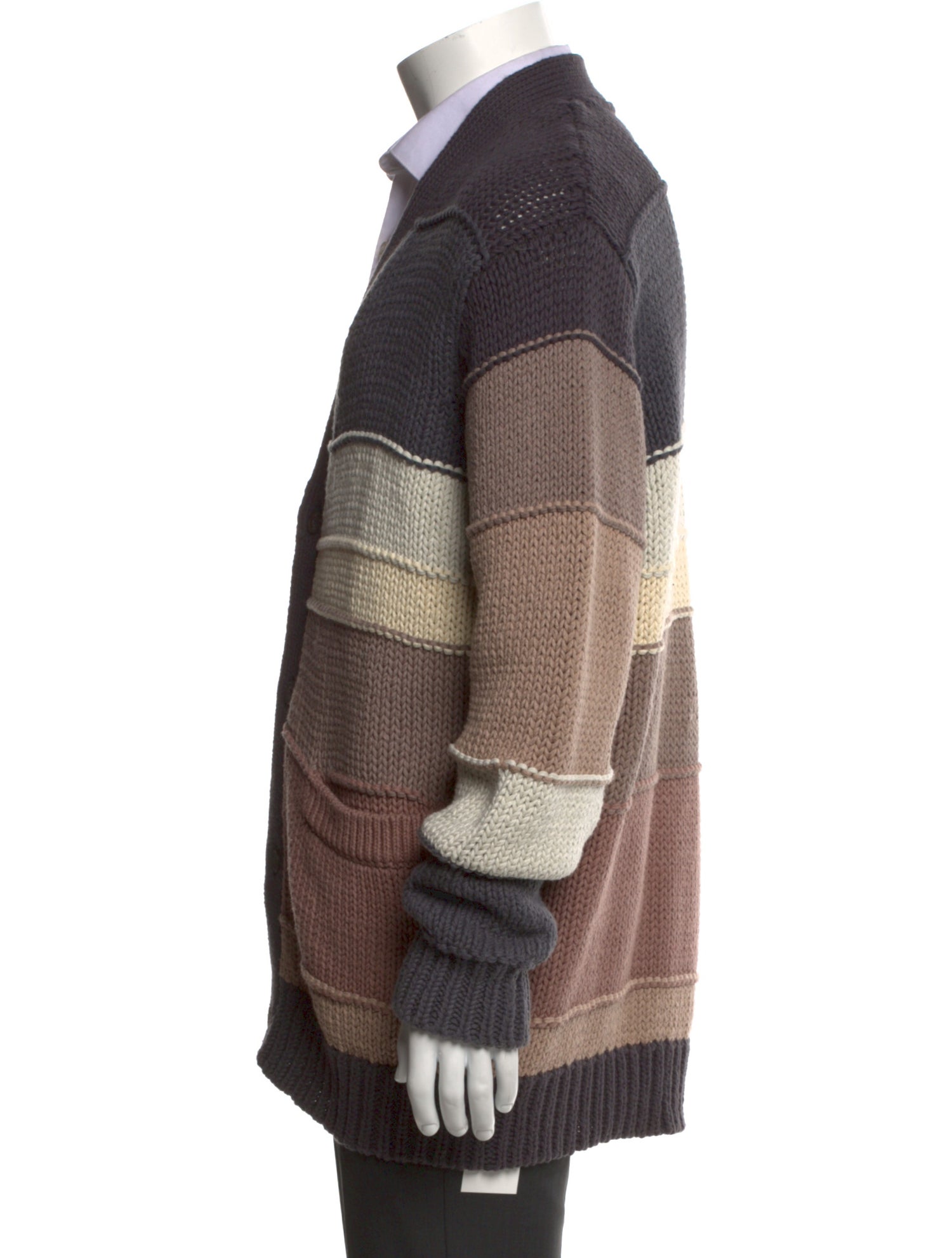 KITH Colorblock Pattern V-Neck Cardigan