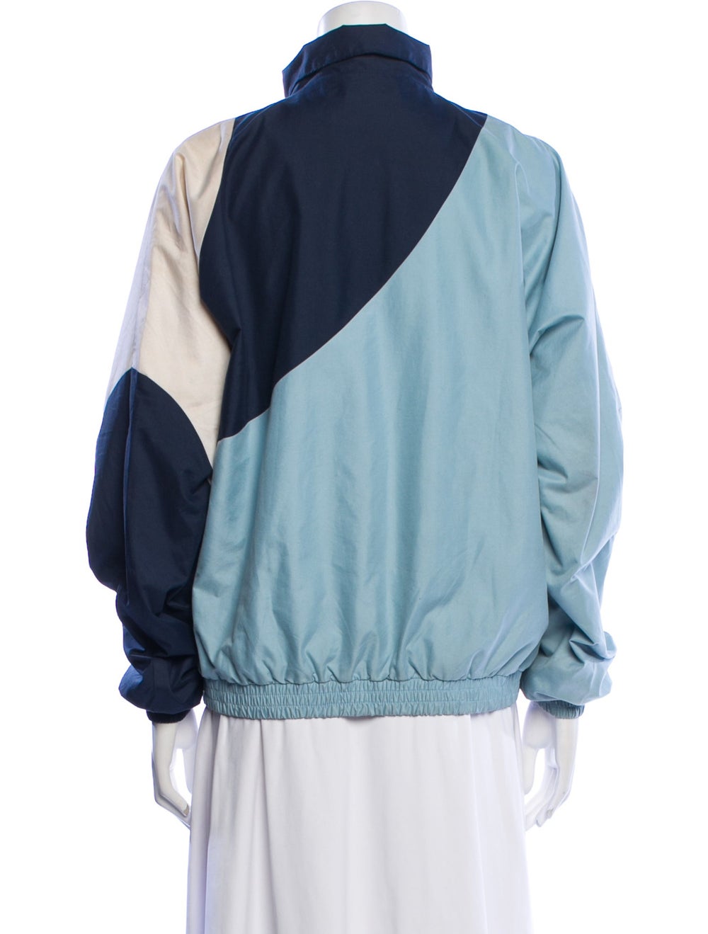 Kith Jacket Blue Colorblock Pattern Embroidered A… - image 3