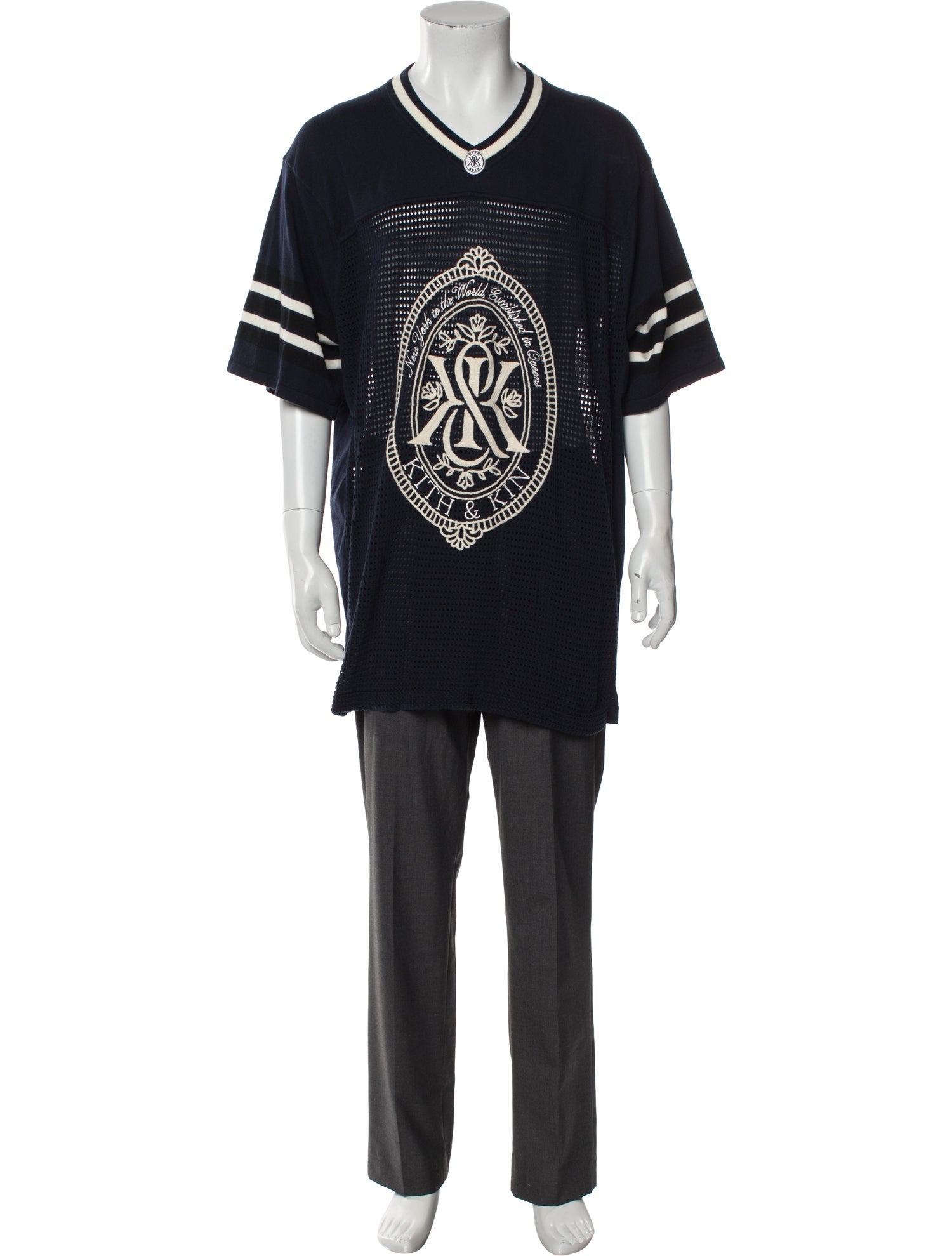 KITH Graphic Print V-Neck T-Shirt