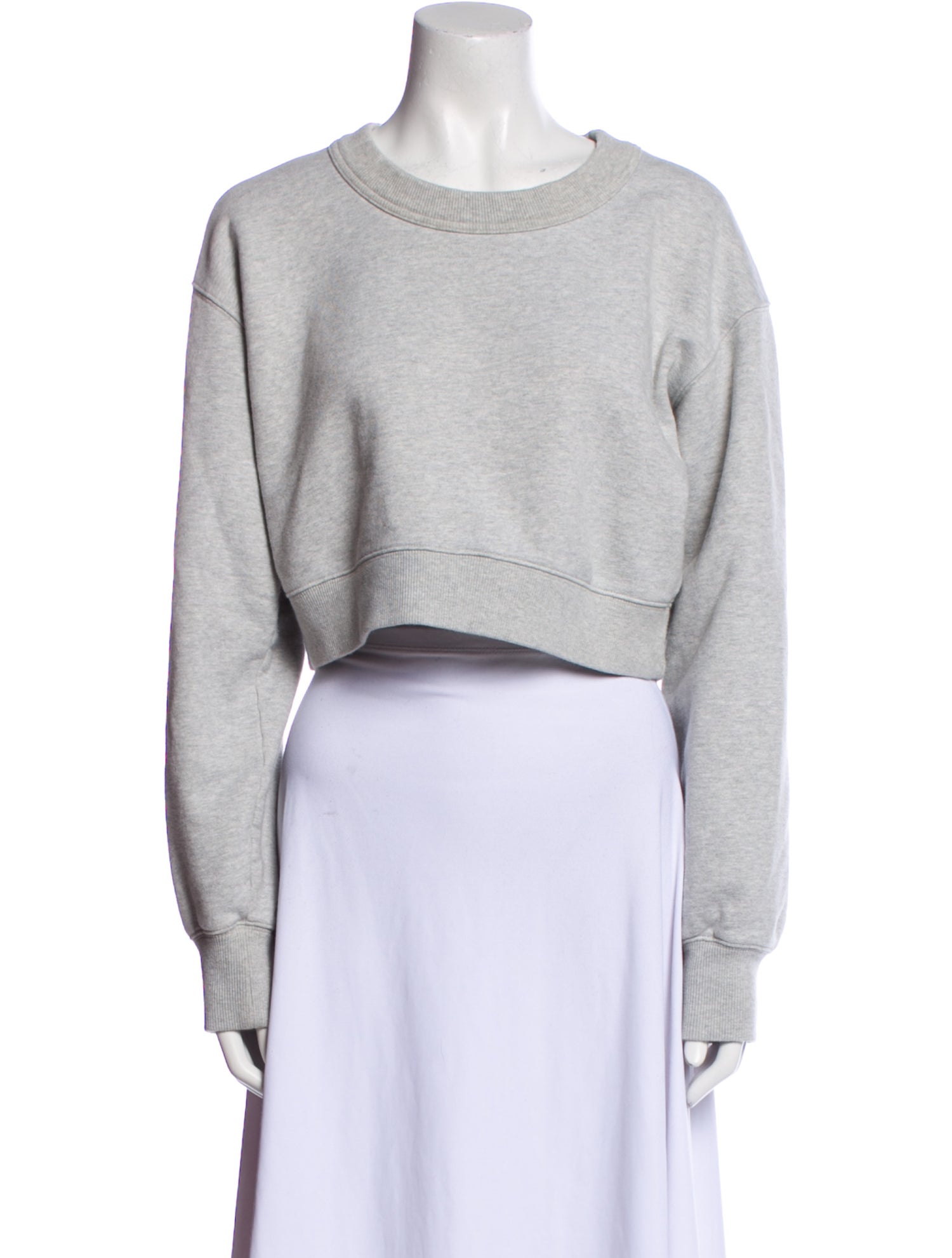 KITH Crew Neck Long Sleeve Crop Top
