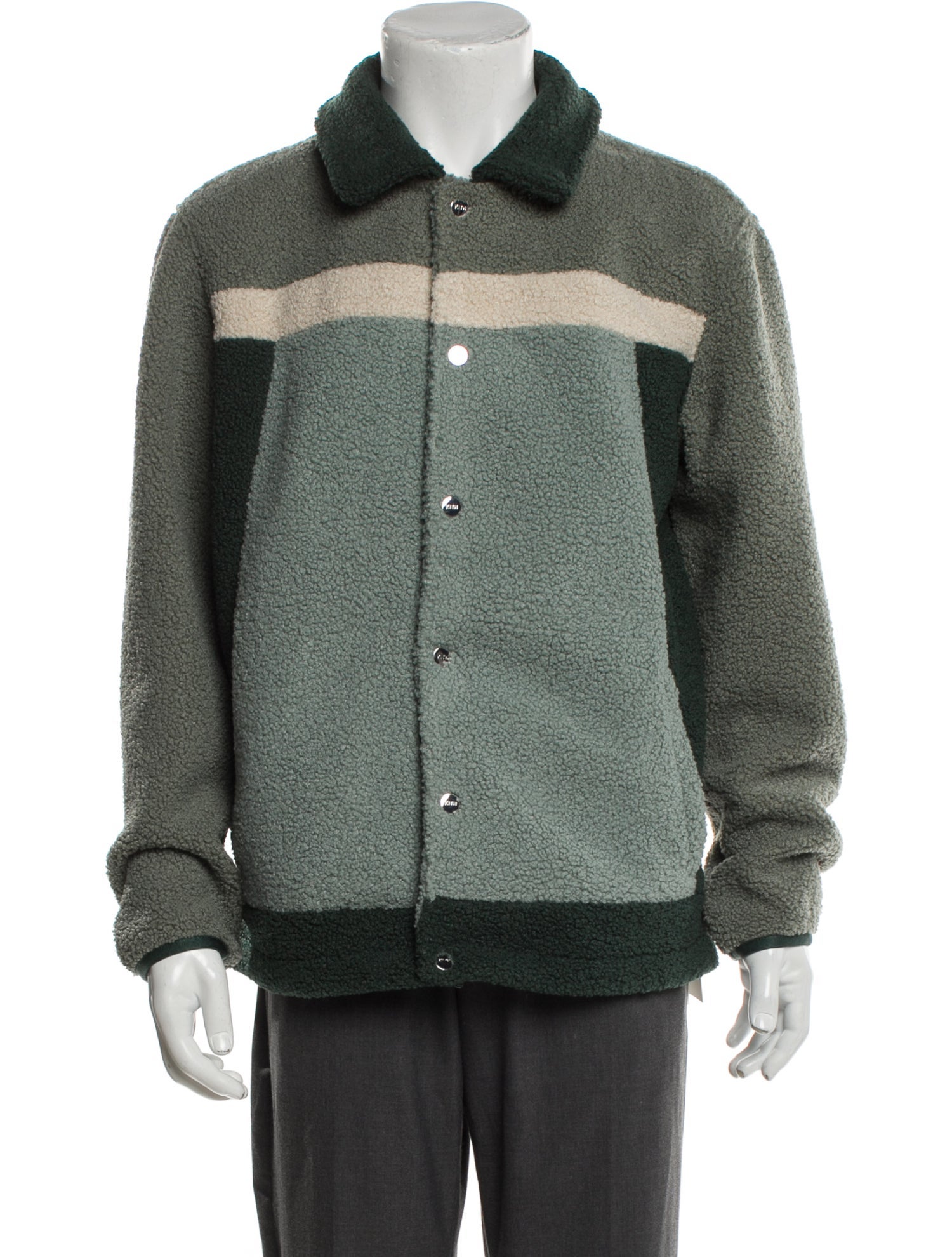 KITH Colorblock Pattern Puffer Coat