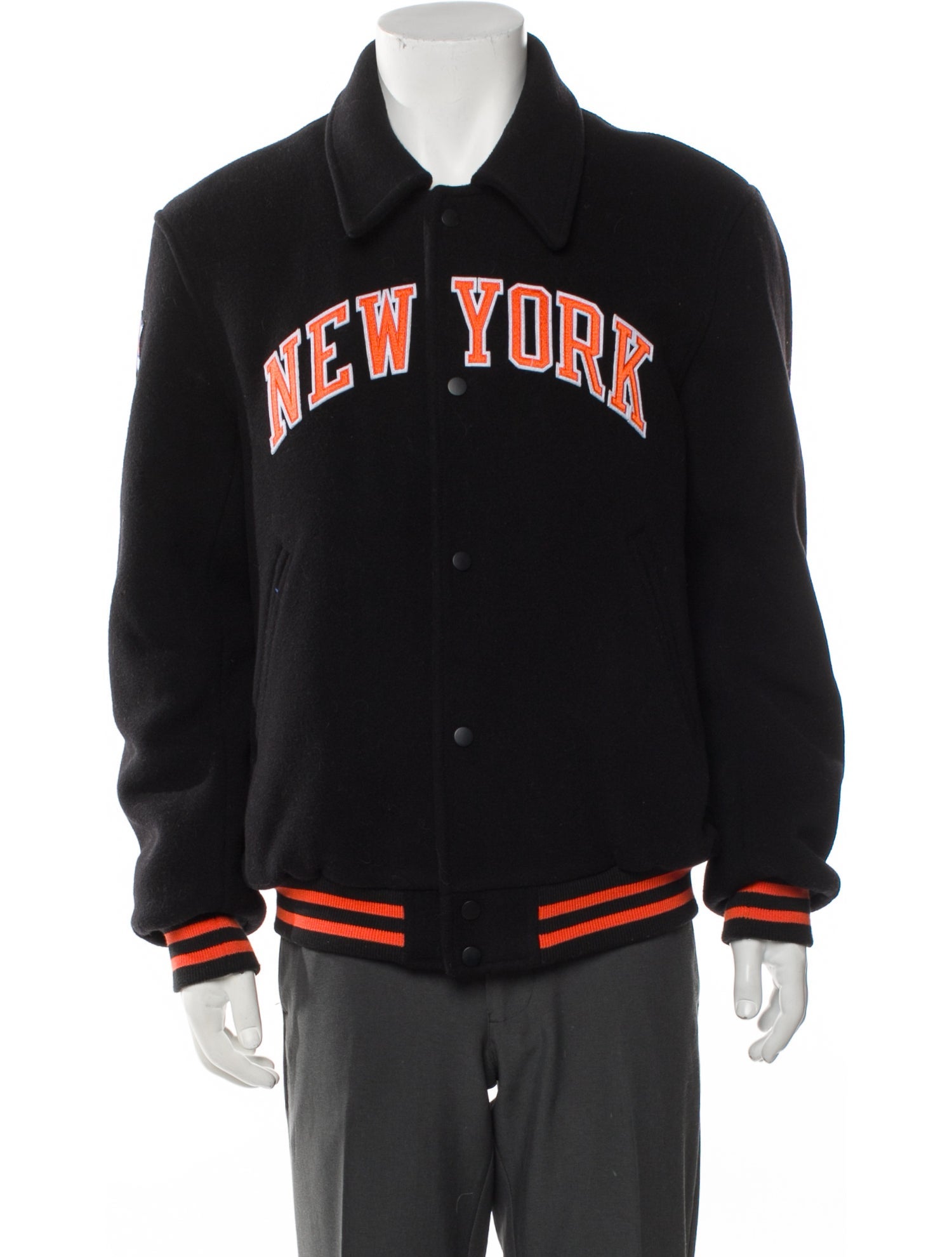 KITH Wool Graphic Print Varsity Jacket