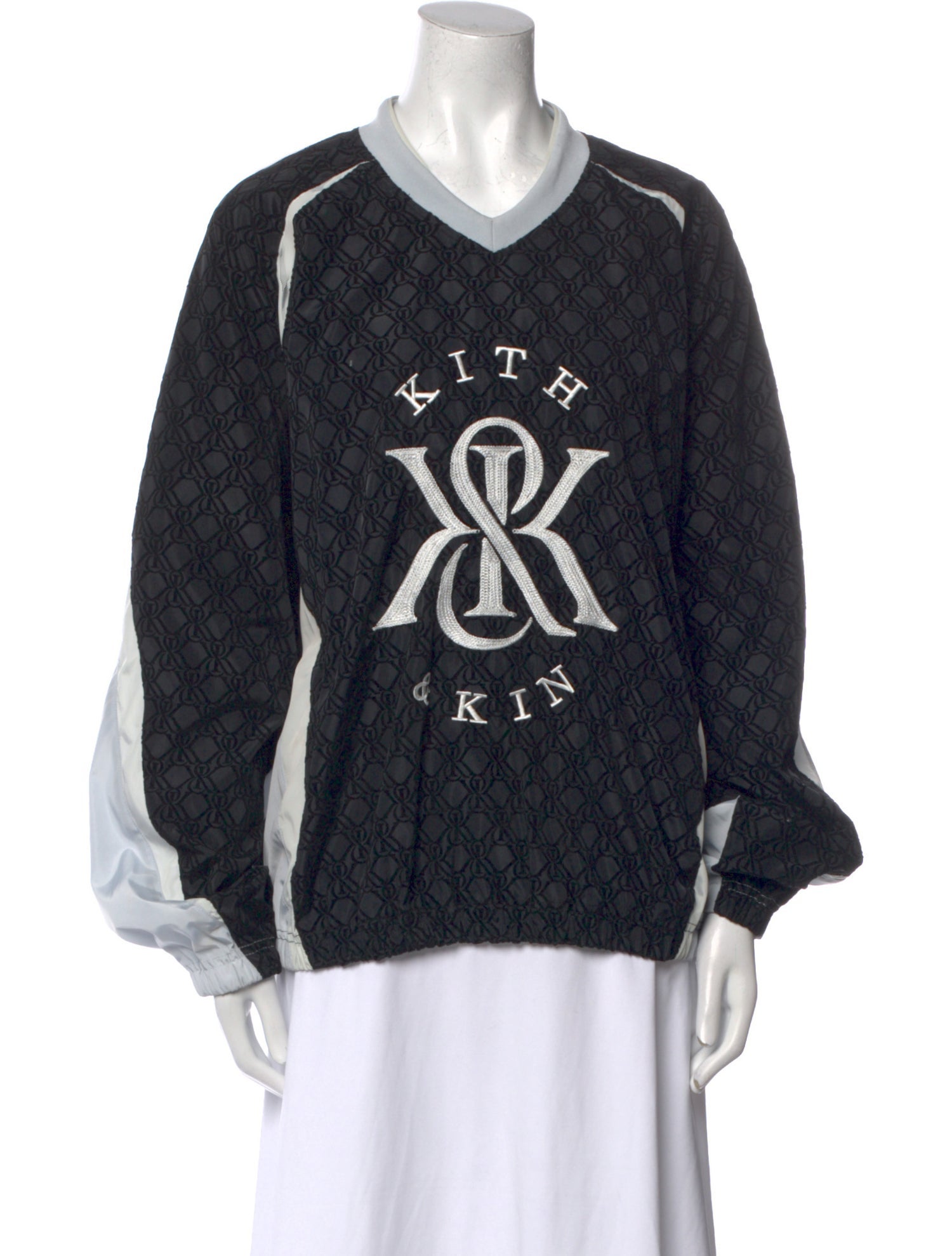 KITH Graphic Print V-Neck Sweatshirt
