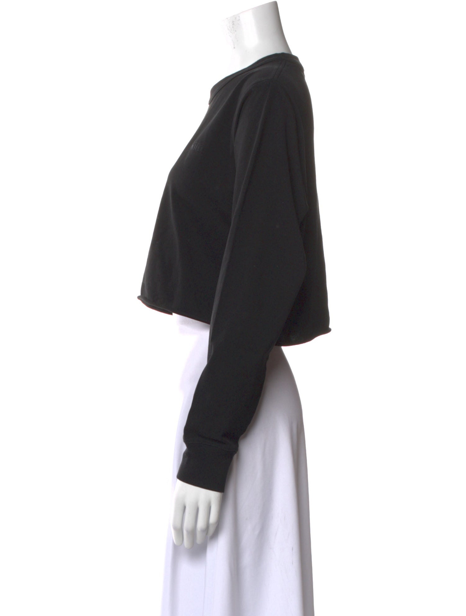 KITH Crew Neck Long Sleeve Crop Top