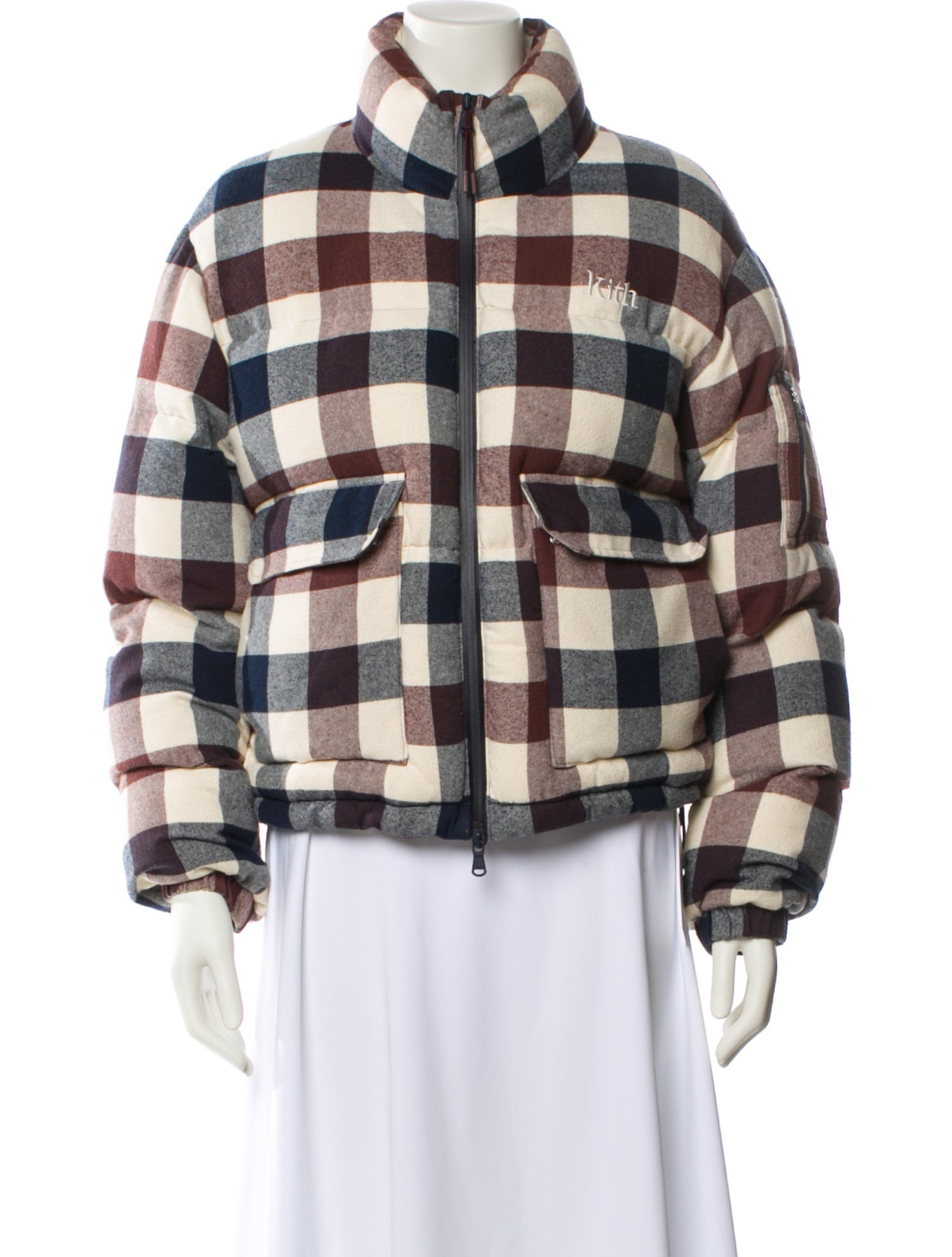 KITH Plaid Print Down Jacket