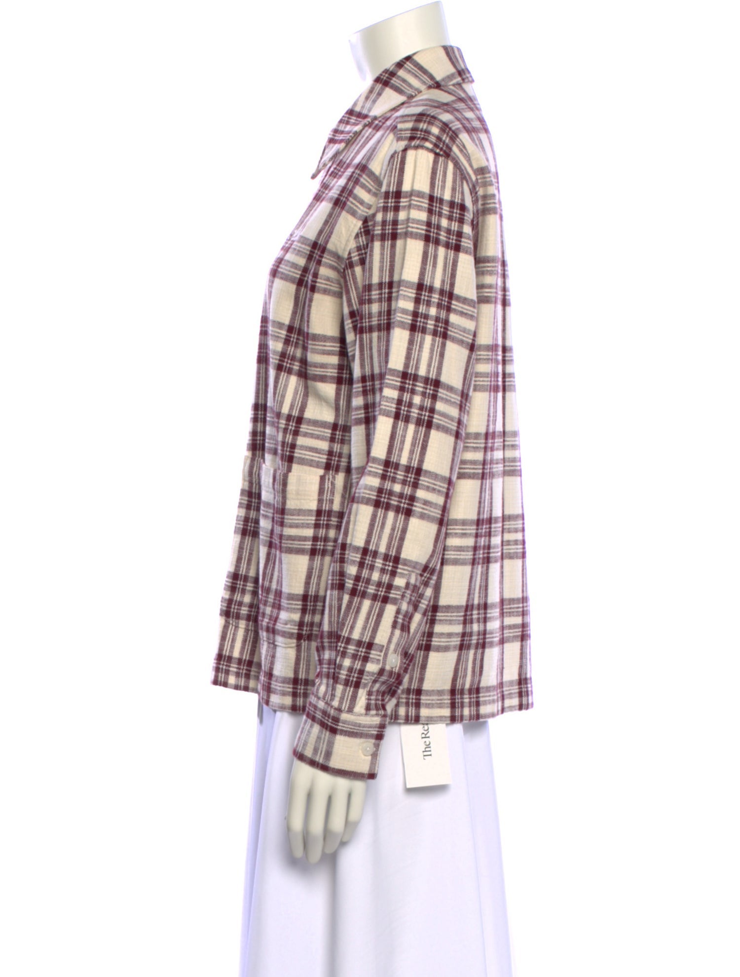 KITH Plaid Print Long Sleeve Button-Up Top
