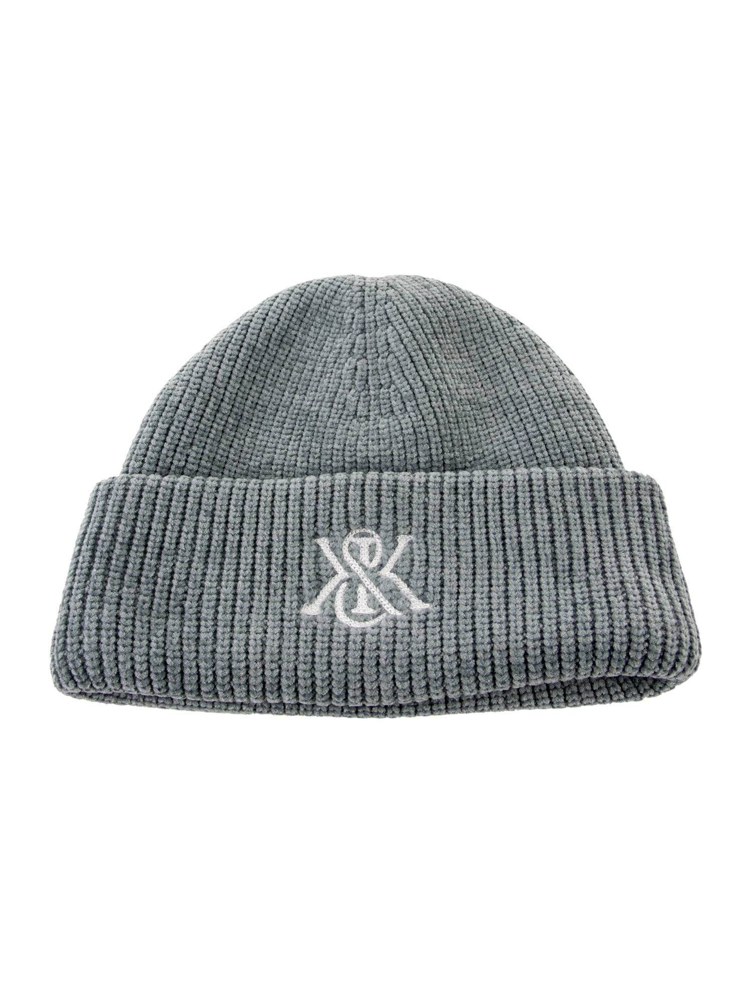 KITH Blue knitted hat with stitched logo at the front. w/Tags