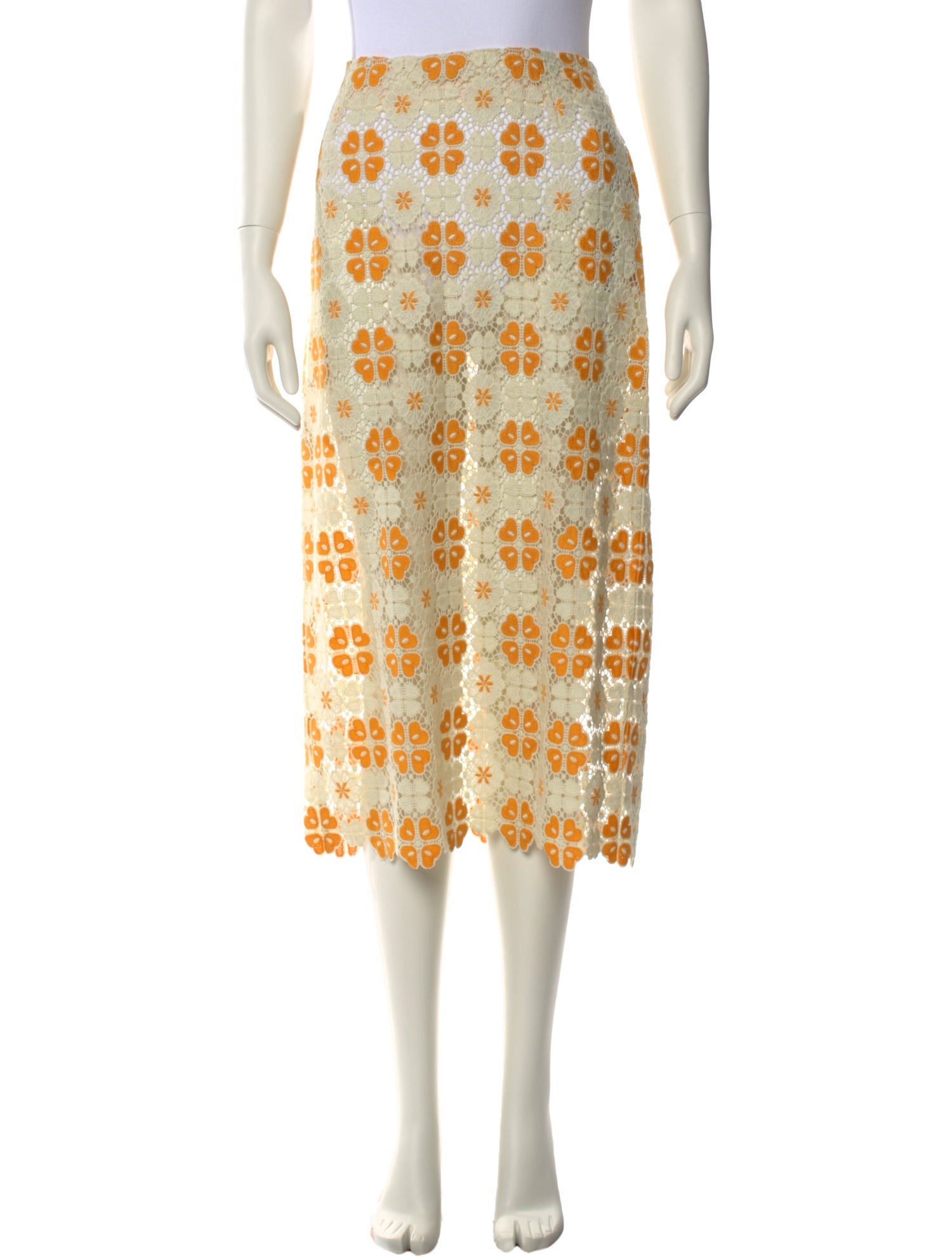 KITH Lace Pattern Midi Length Skirt