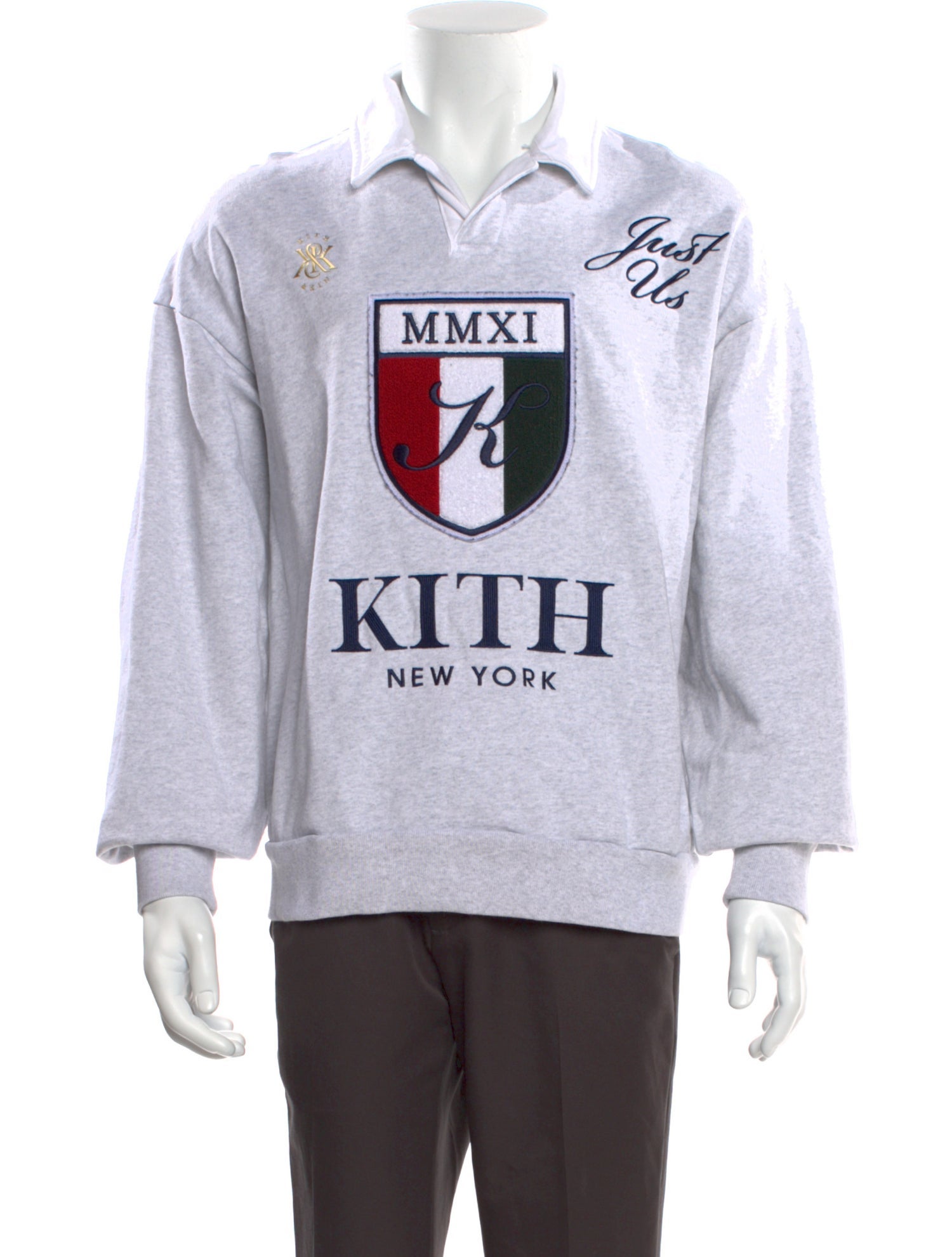 KITH Graphic Print Collar Polo Shirt