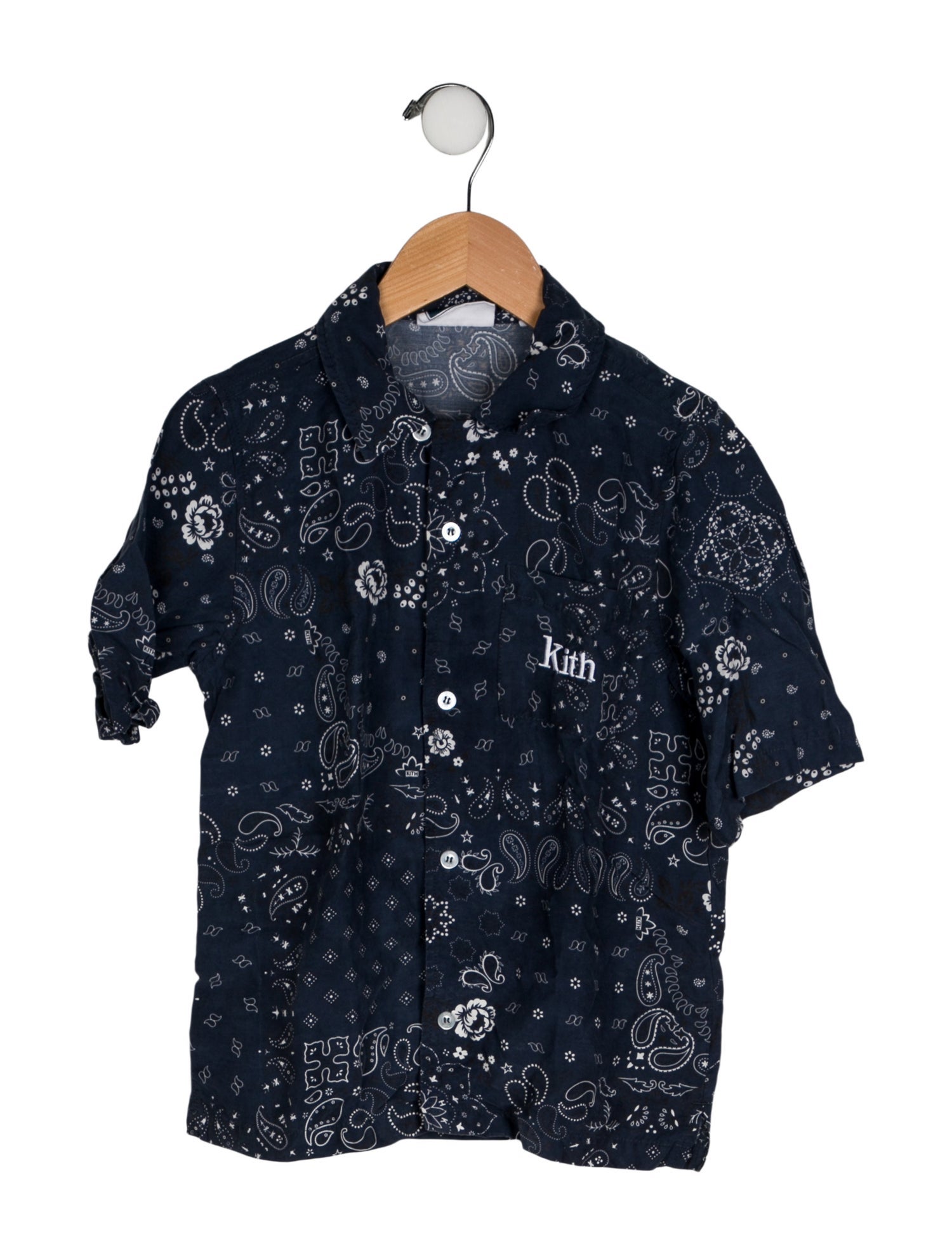 KITH Boys' Pattern Printed Short Sleeve Shirt