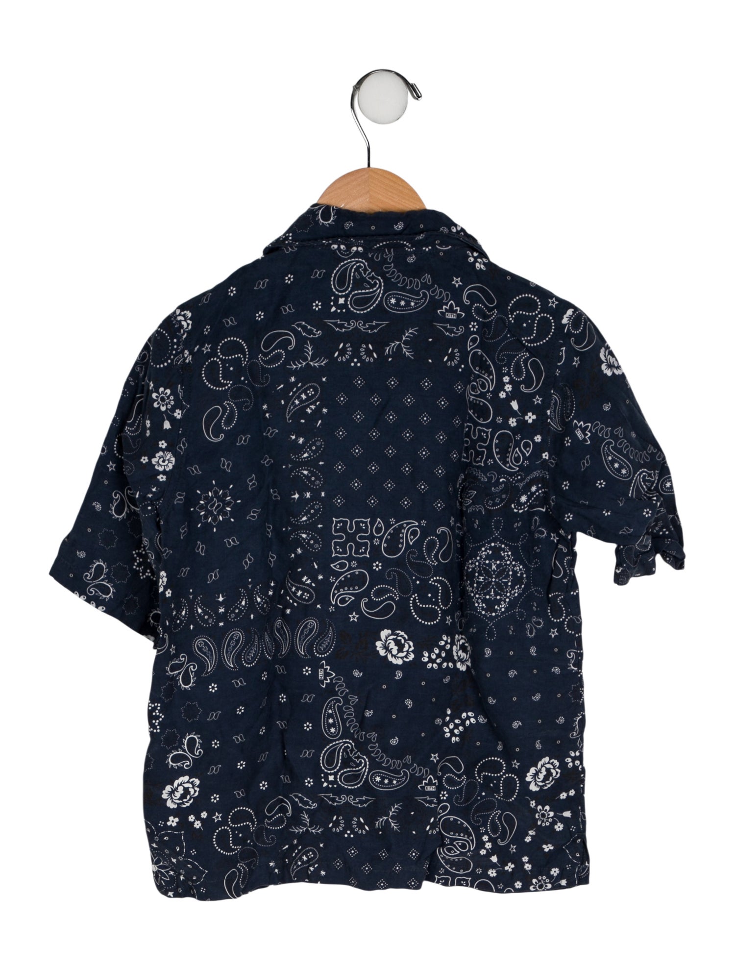 KITH Boys' Pattern Printed Short Sleeve Shirt