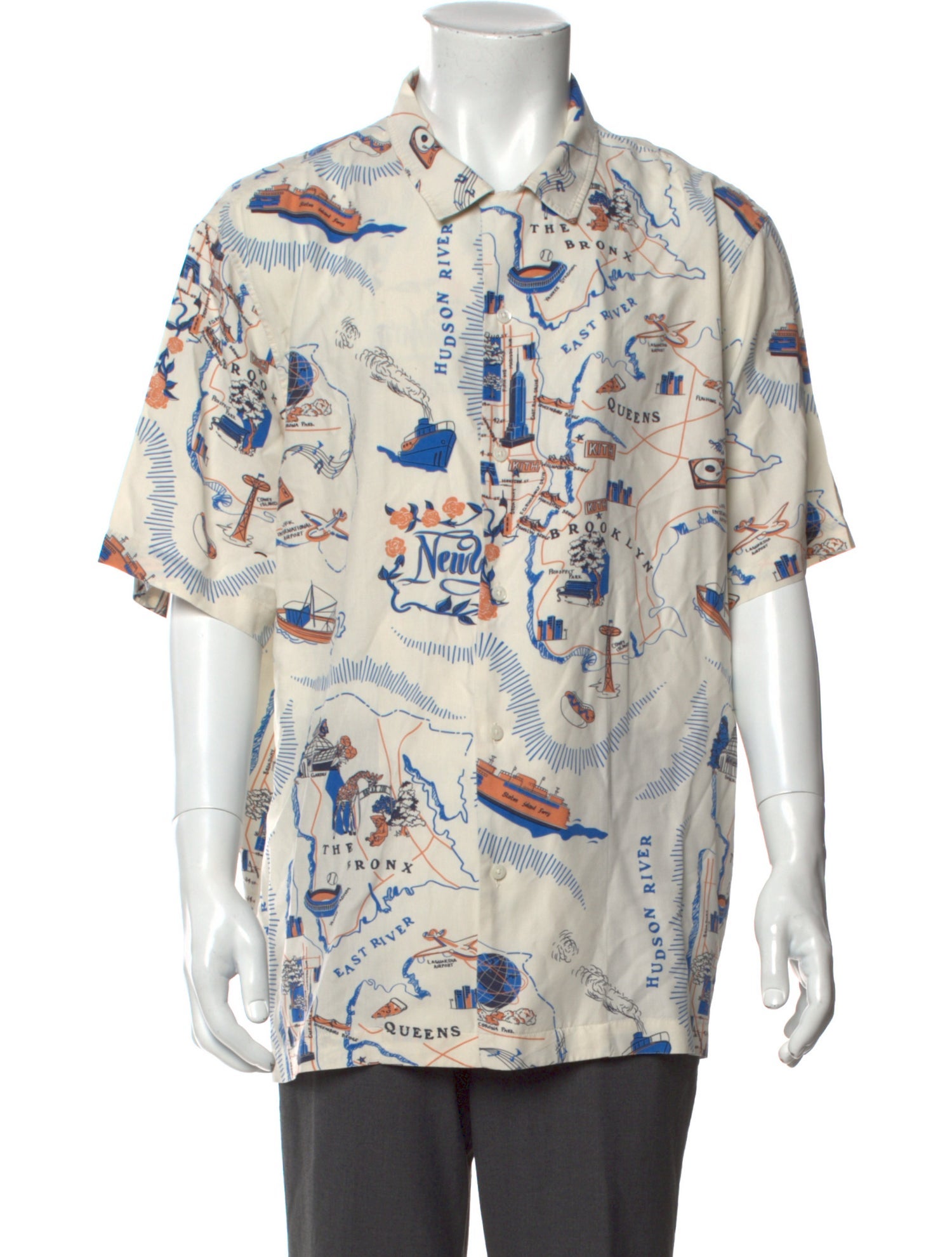 KITH Silk Graphic Print Shirt