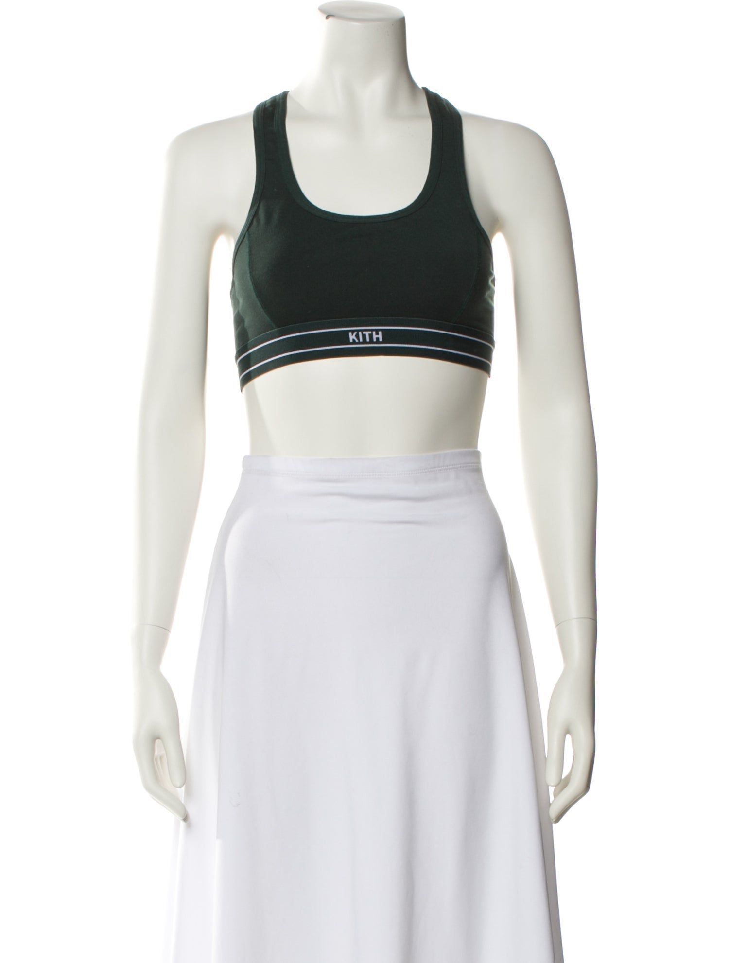 KITH Nylon Scoop Neck Crop Top