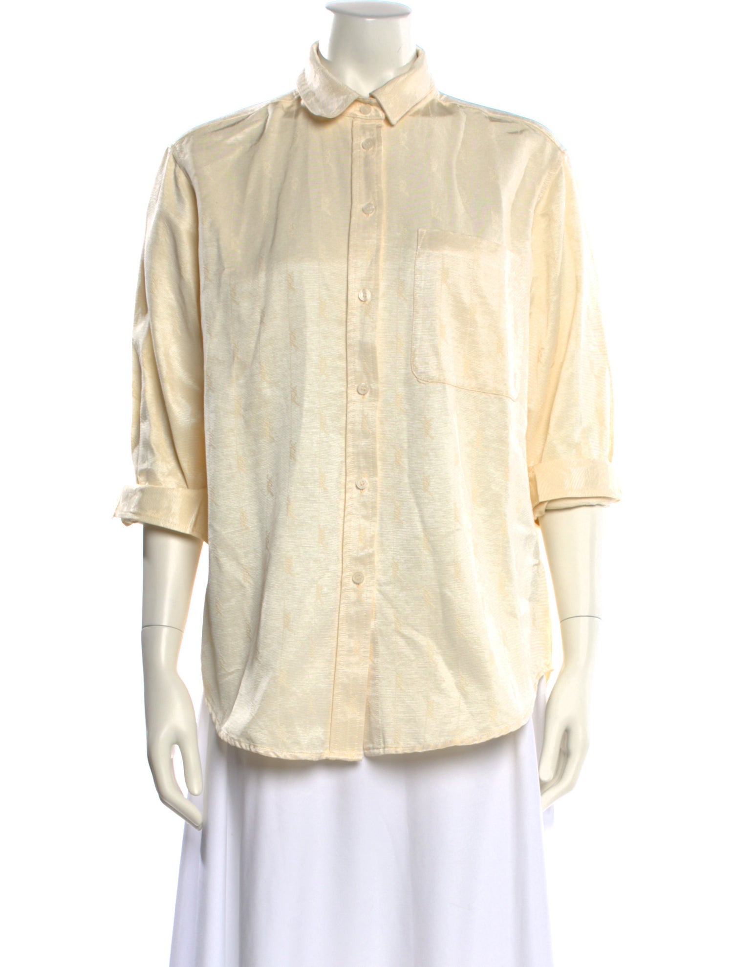 KITH Three-Quarter Sleeve Button-Up Top