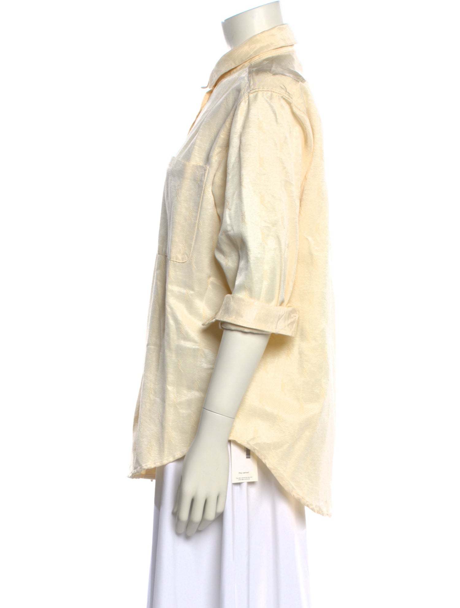 KITH Three-Quarter Sleeve Button-Up Top