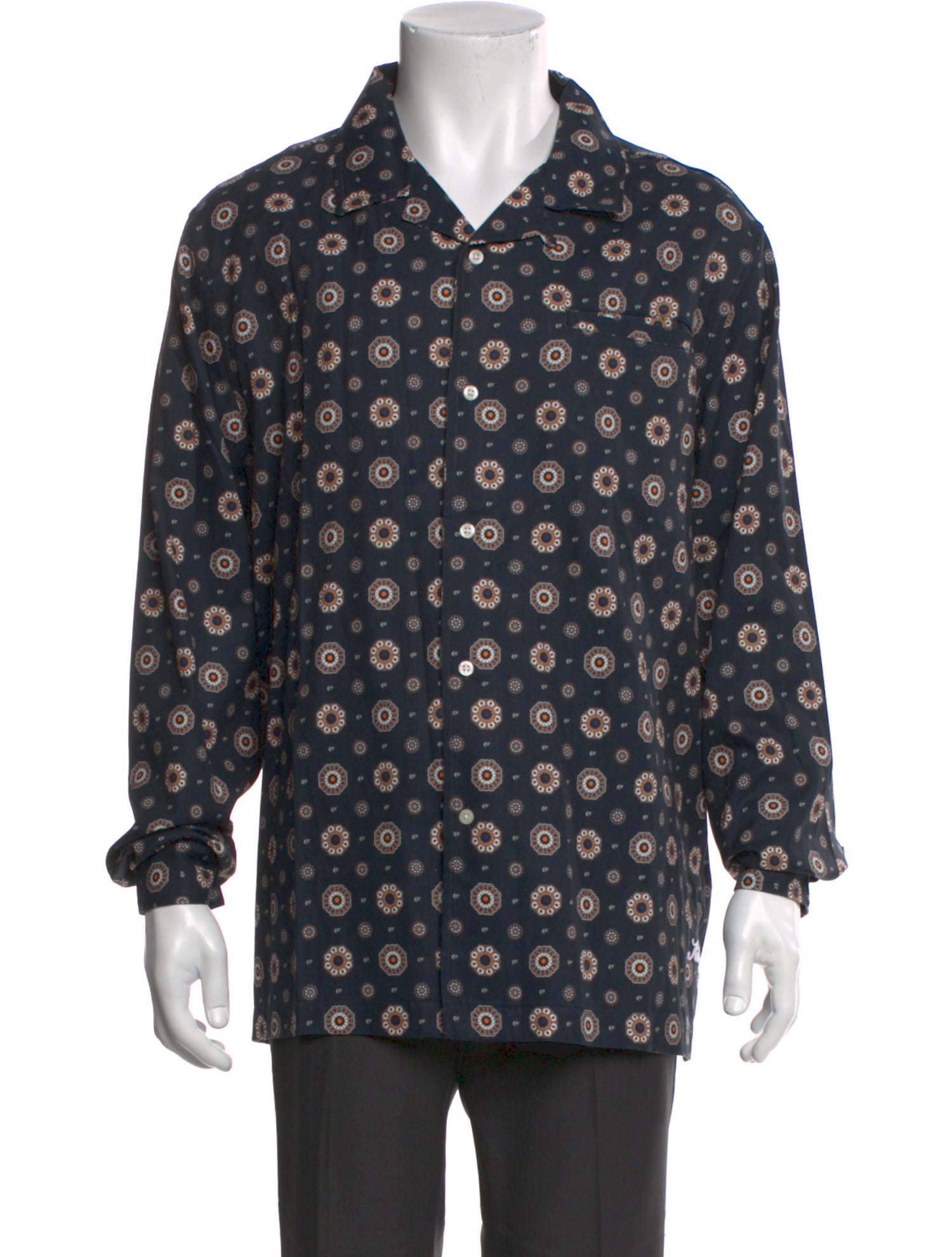 KITH Floral Print Long Sleeve Western Shirt w/ Tags