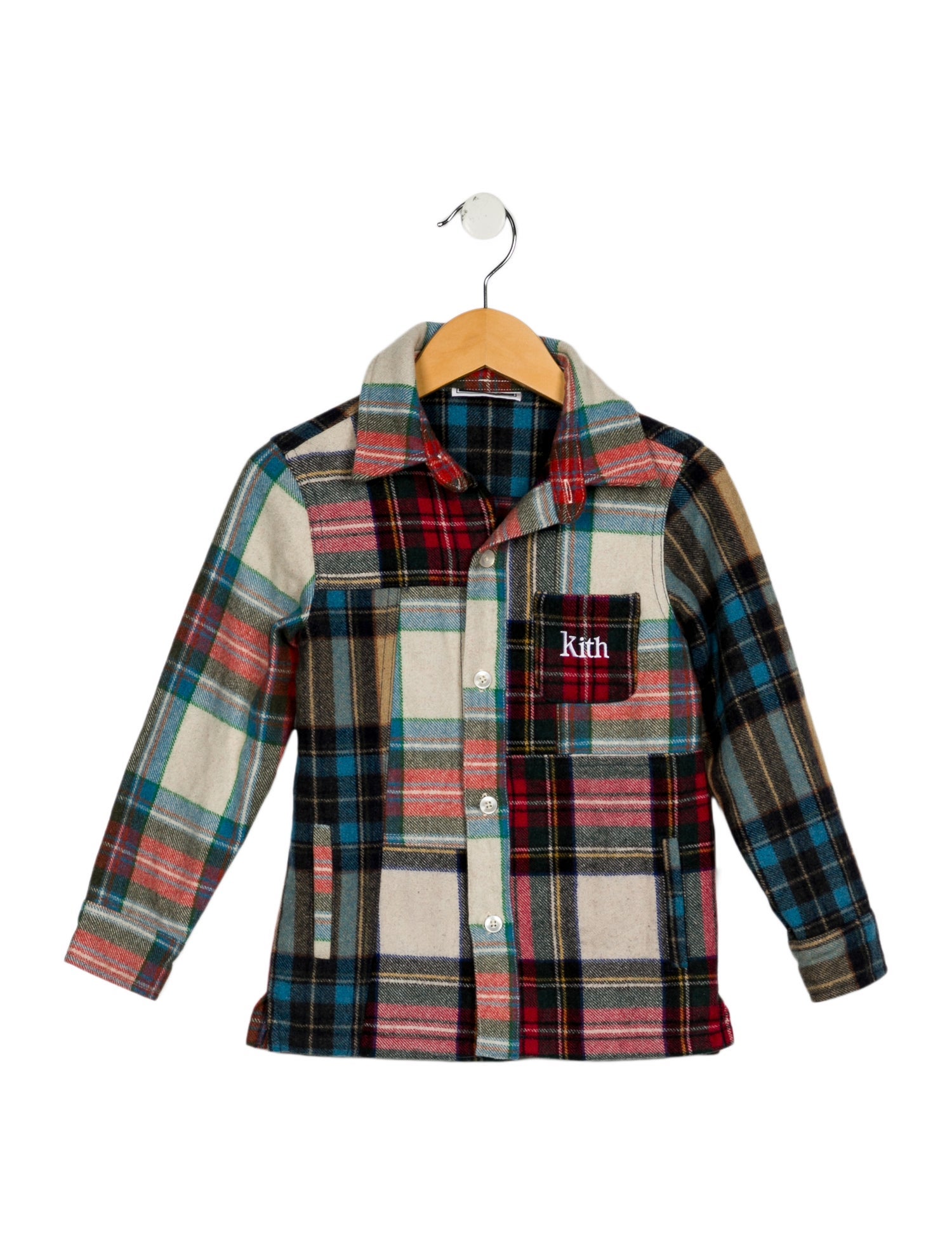 KITH Toddler Boys' Plaid Button-Up Top
