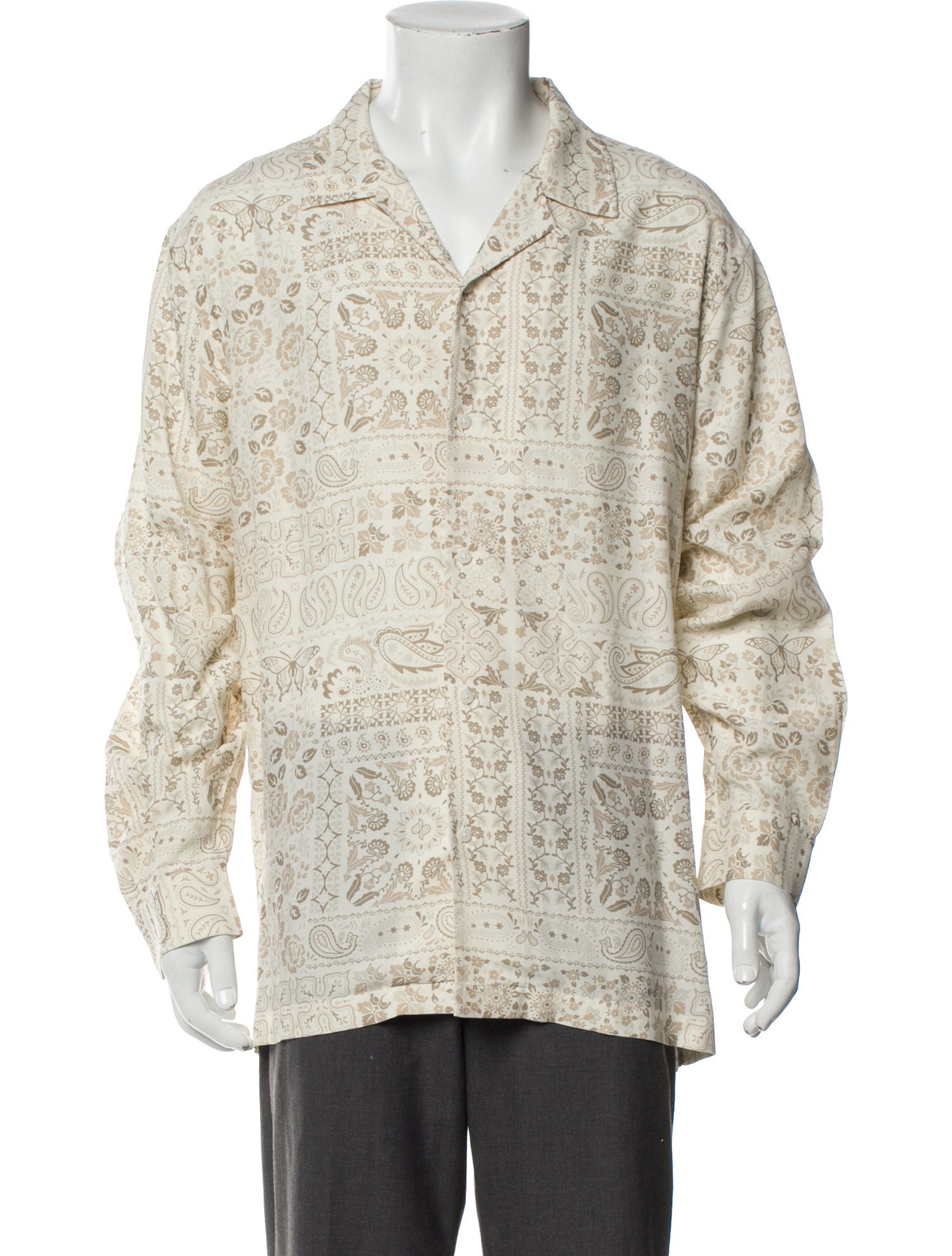 KITH Silk Paisley Print Shirt