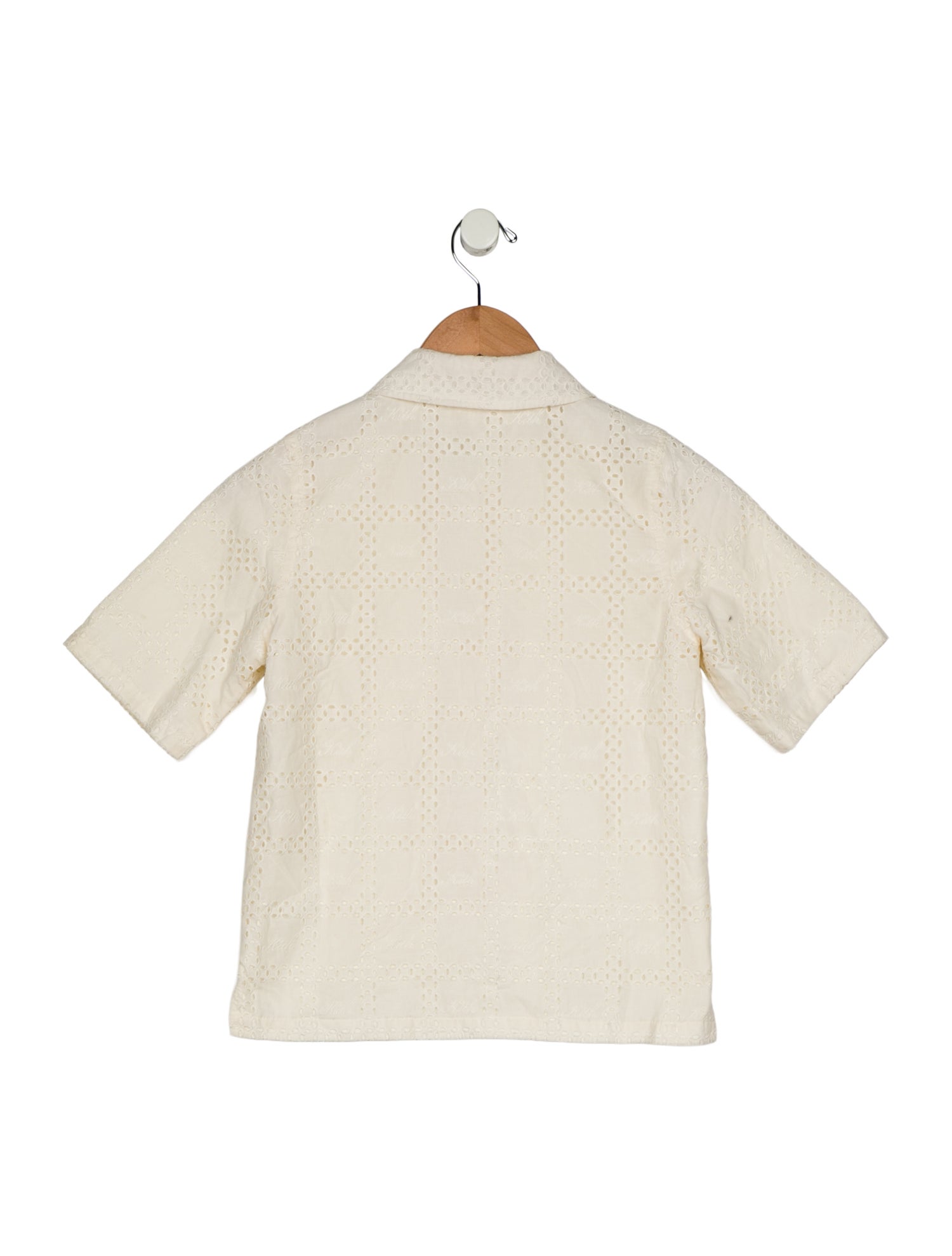 KITH Boys' Eyelet Short Sleeve Shirt