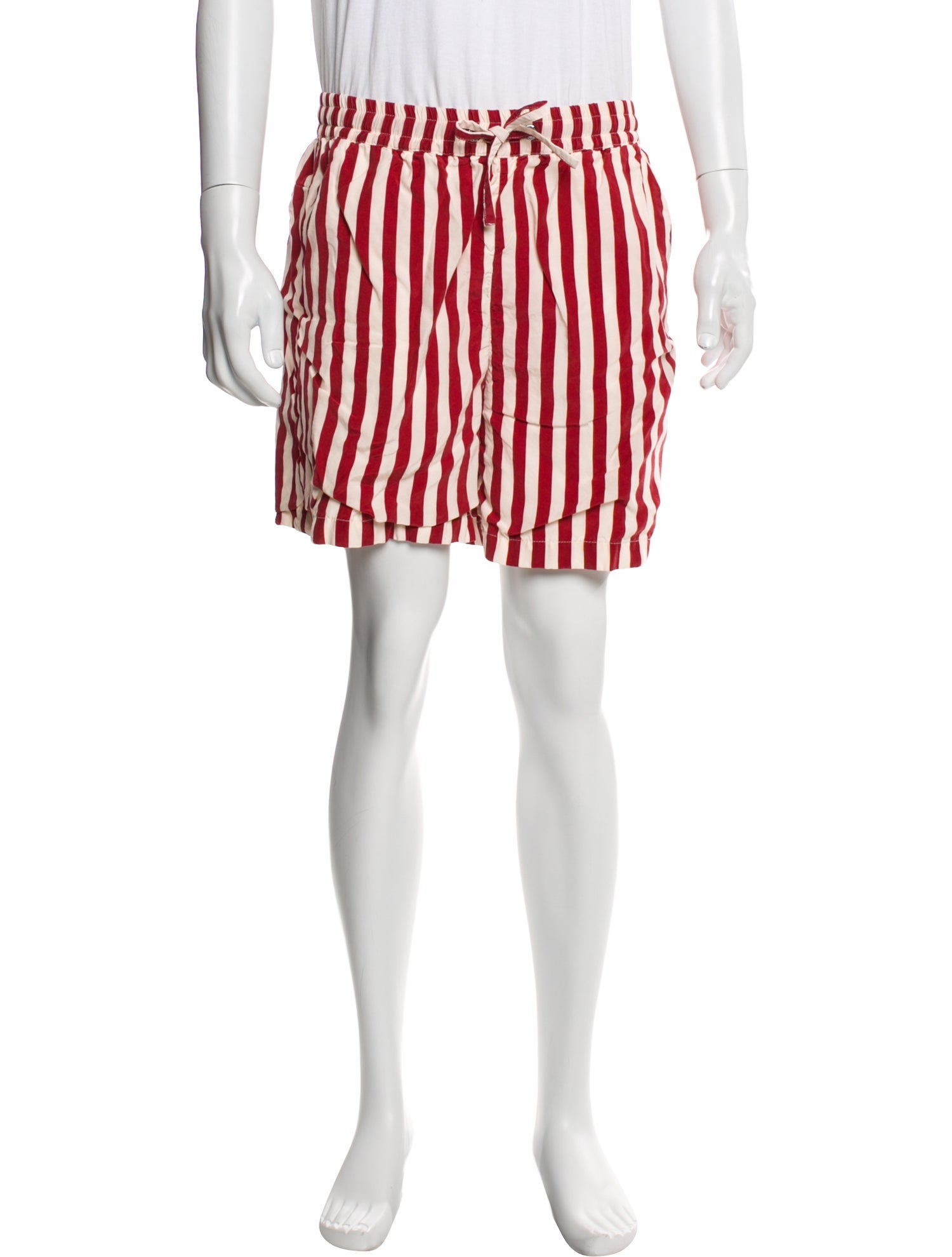 KITH Striped Flat Front Shorts