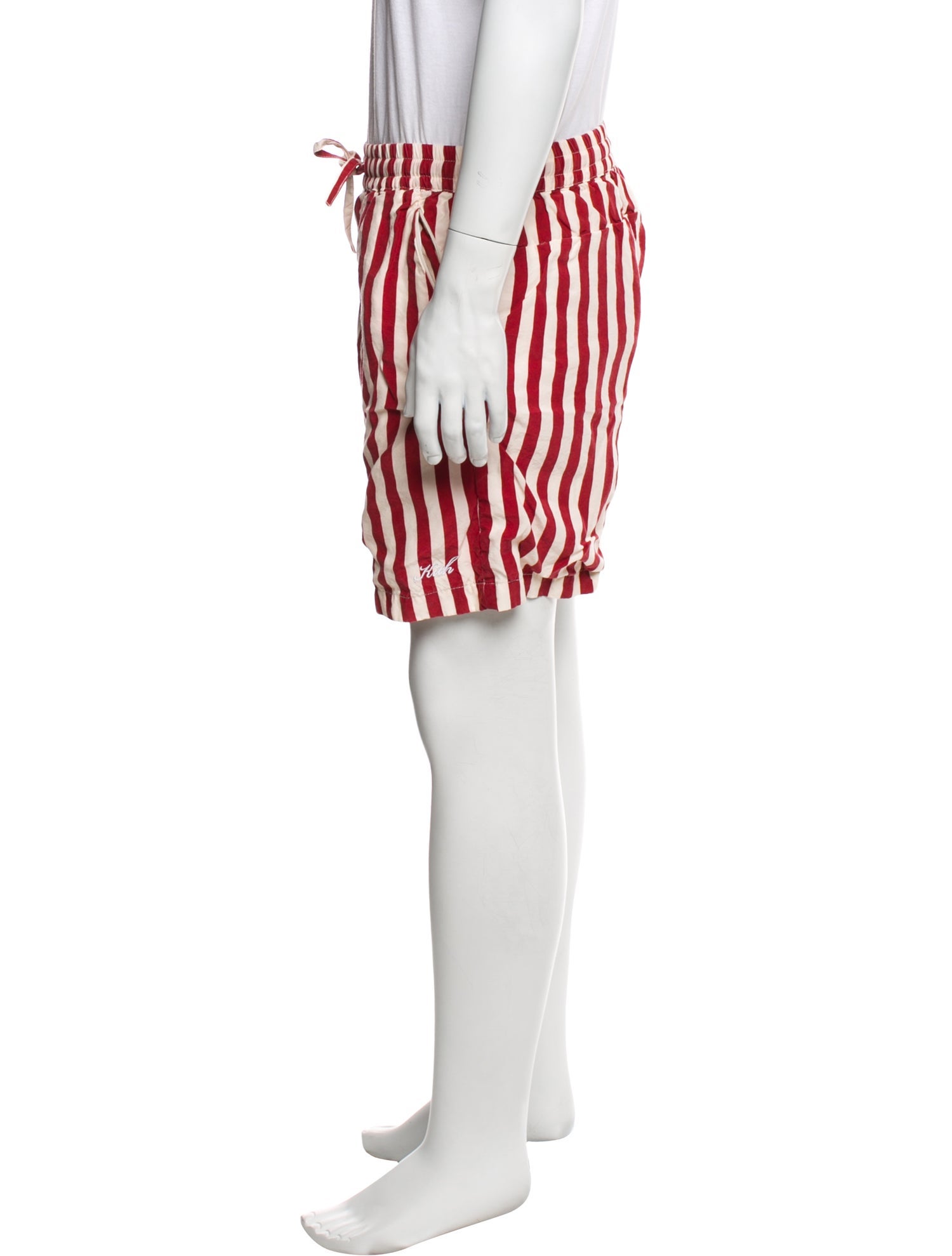 KITH Striped Flat Front Shorts