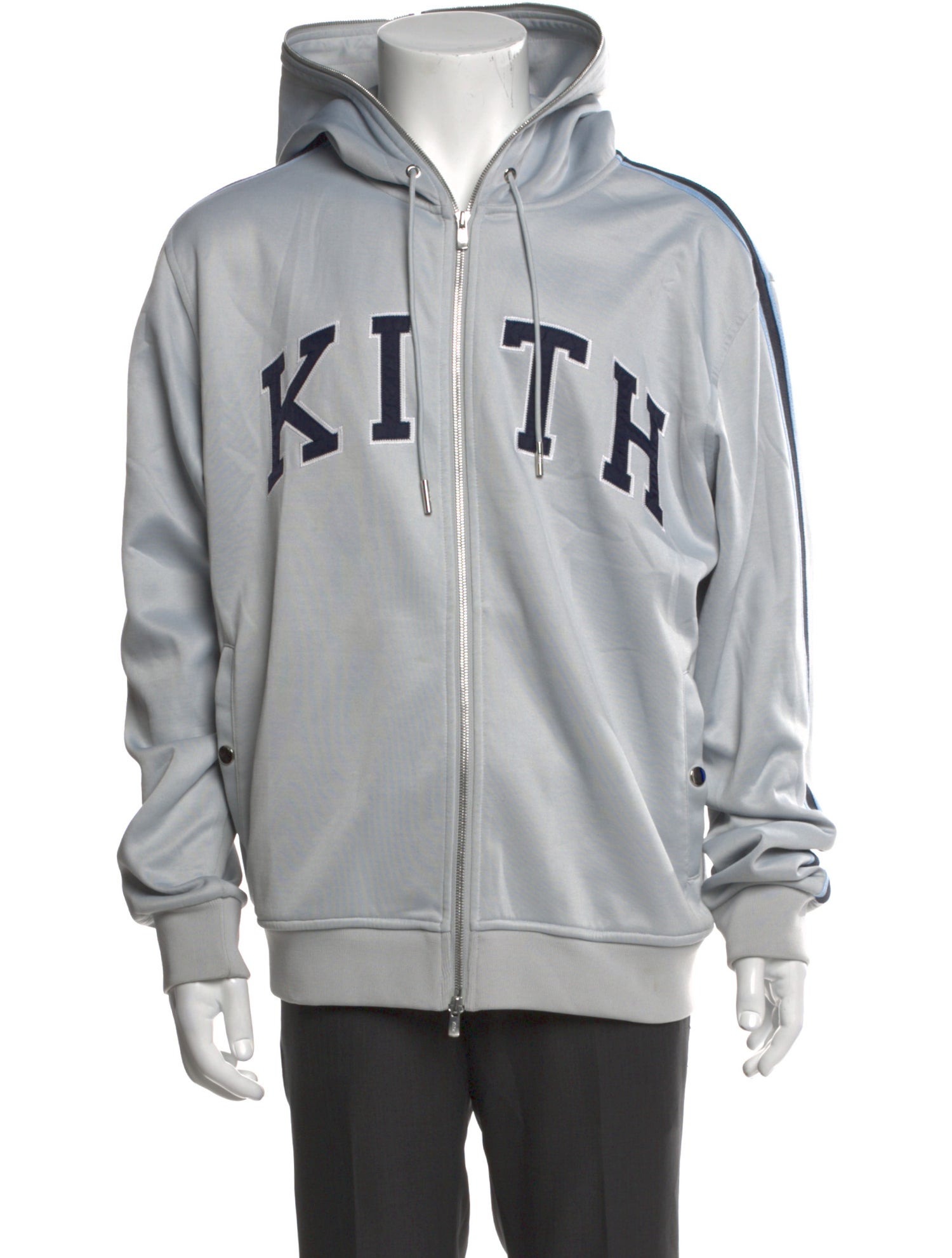 KITH Graphic Print V-Neck Hoodie