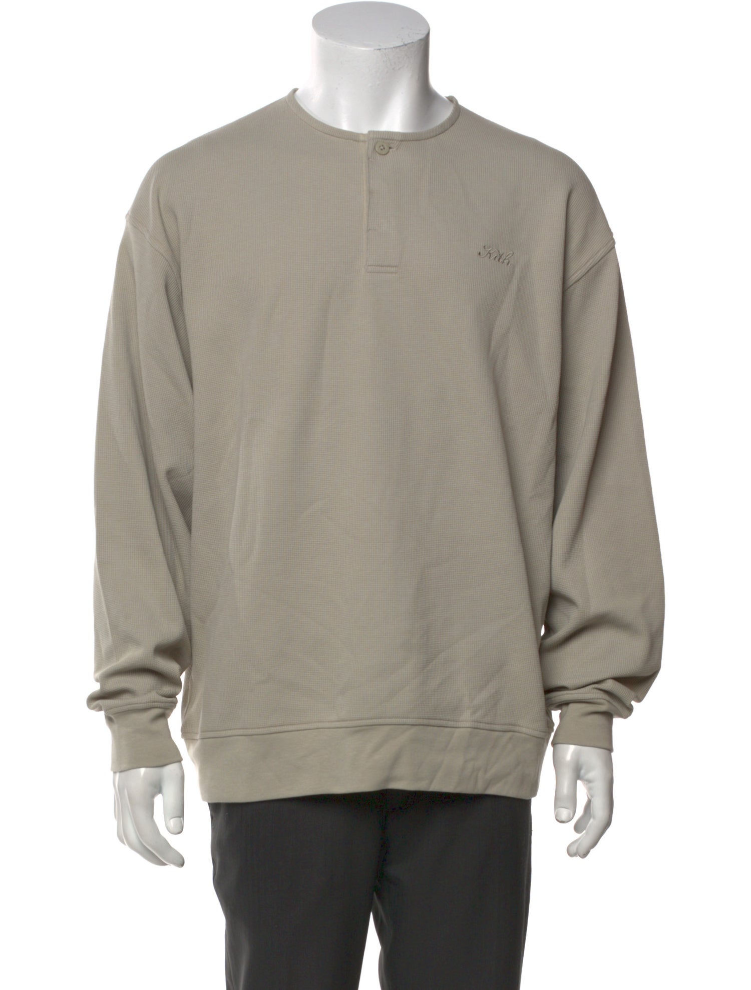 KITH Crew Neck Long Sleeve Henley w/ Tags