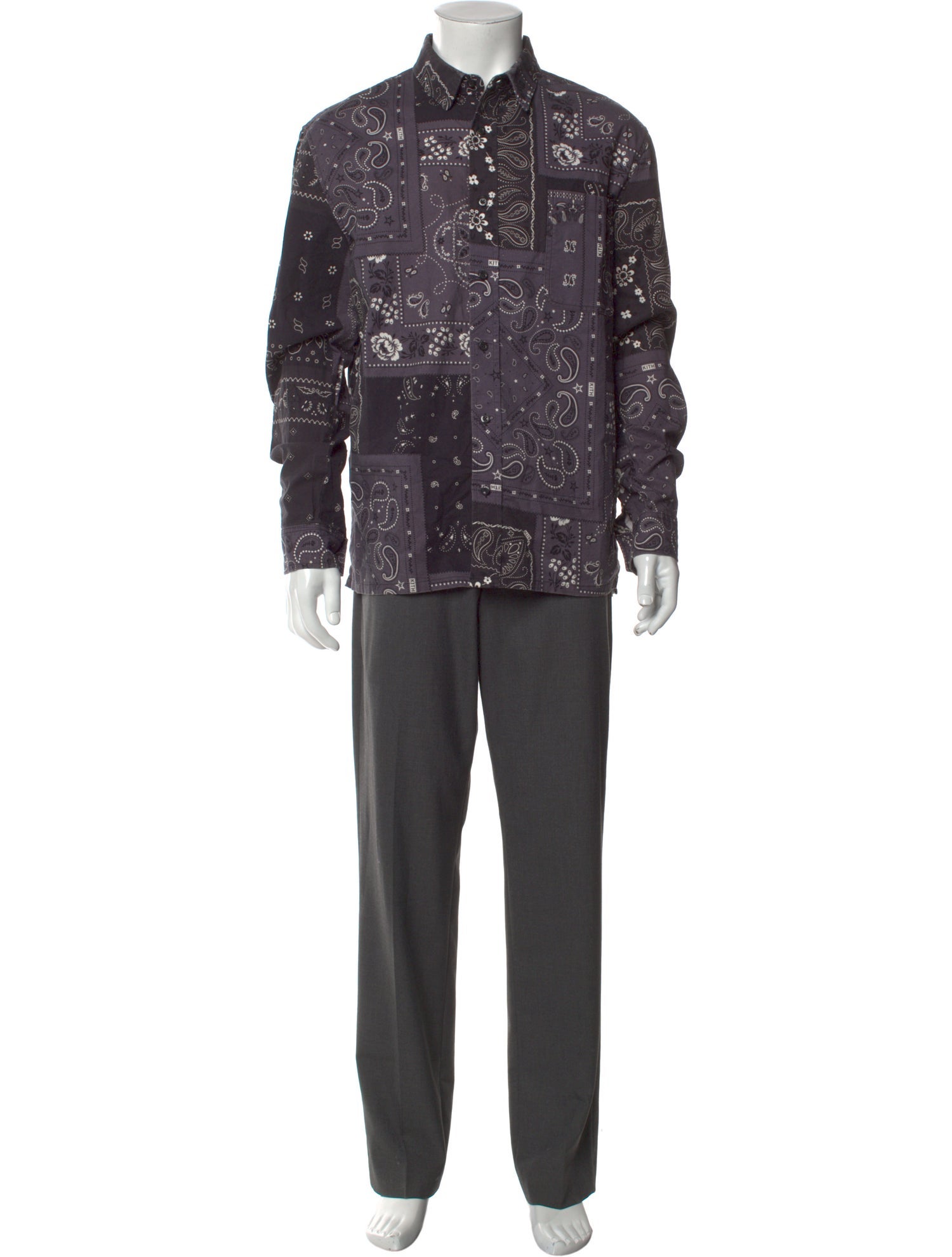 KITH Paisley Print Long Sleeve Shirt