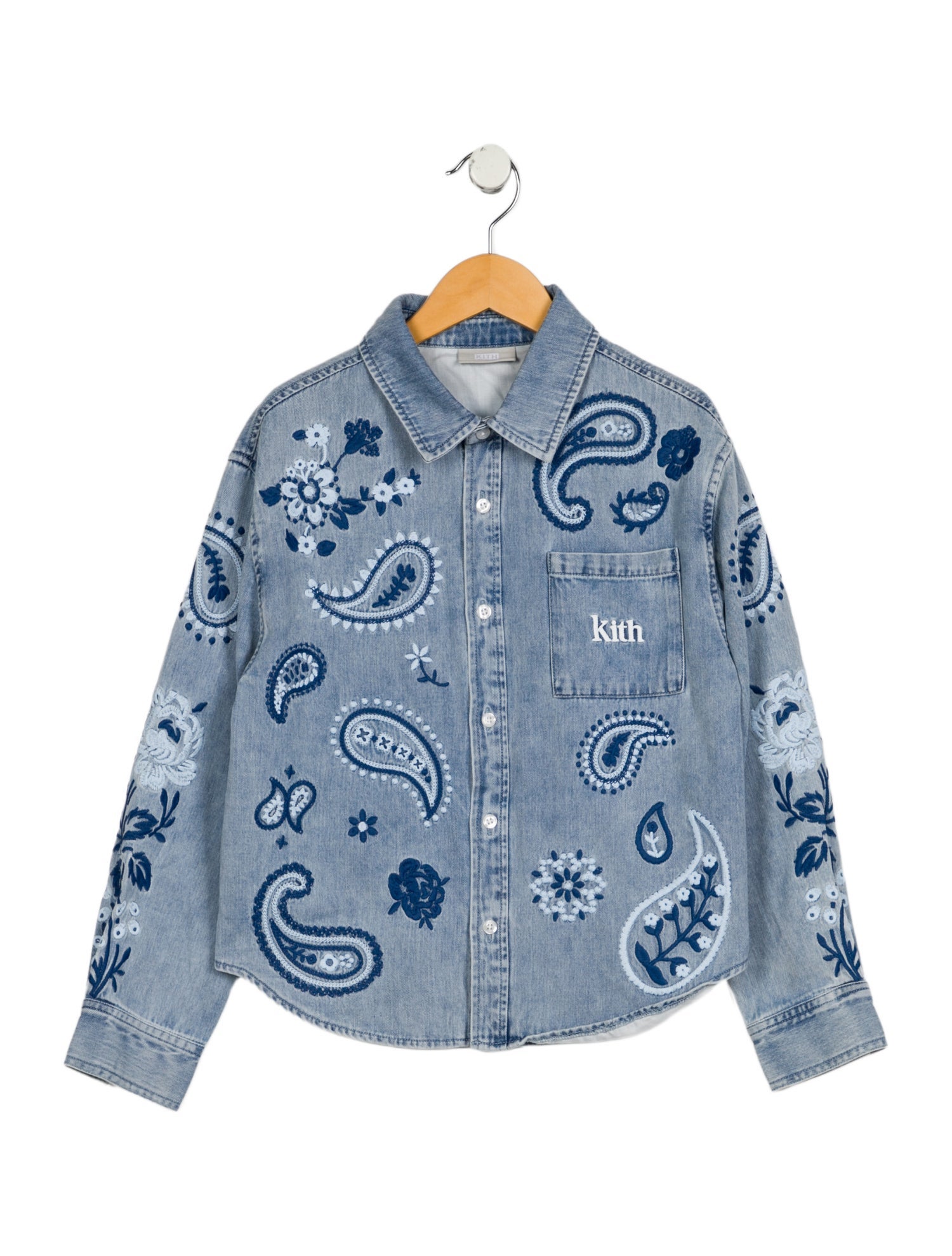 KITH Boys' Denim Button-Up Shirt
