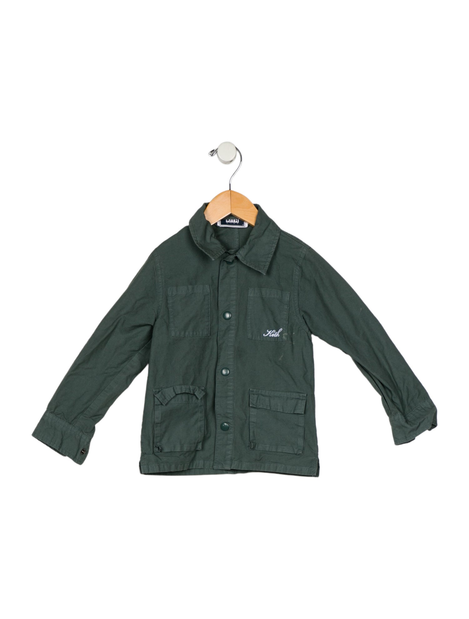 KITH Boys Solid Button Up Shirt