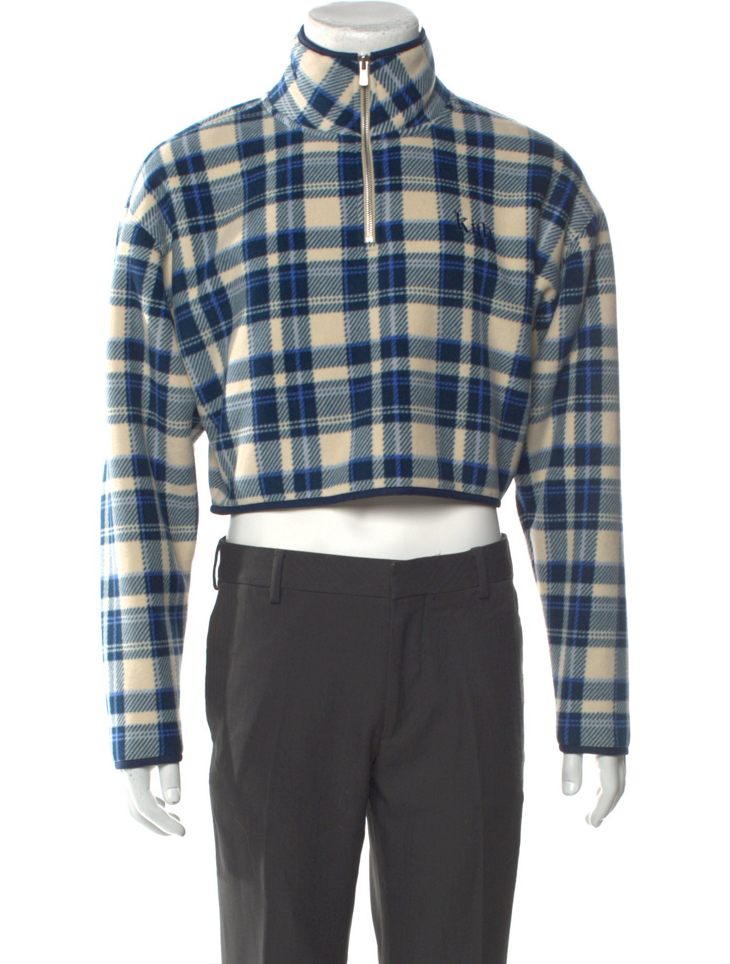 KITH Plaid Print Turtleneck Pullover