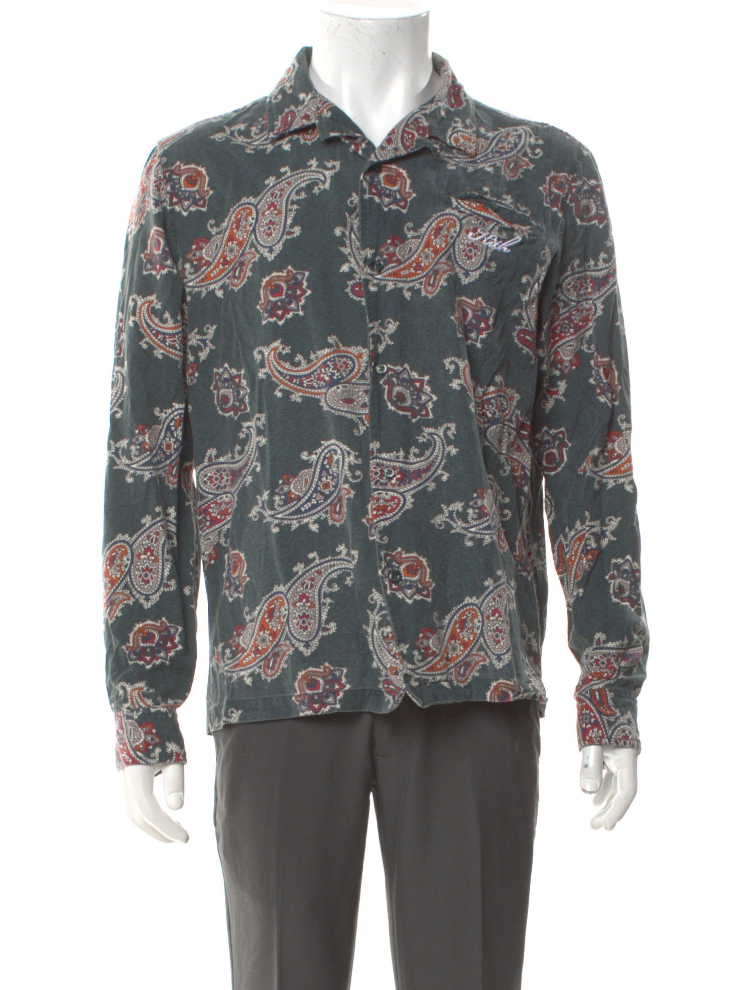 KITH Floral Print Long Sleeve Shirt