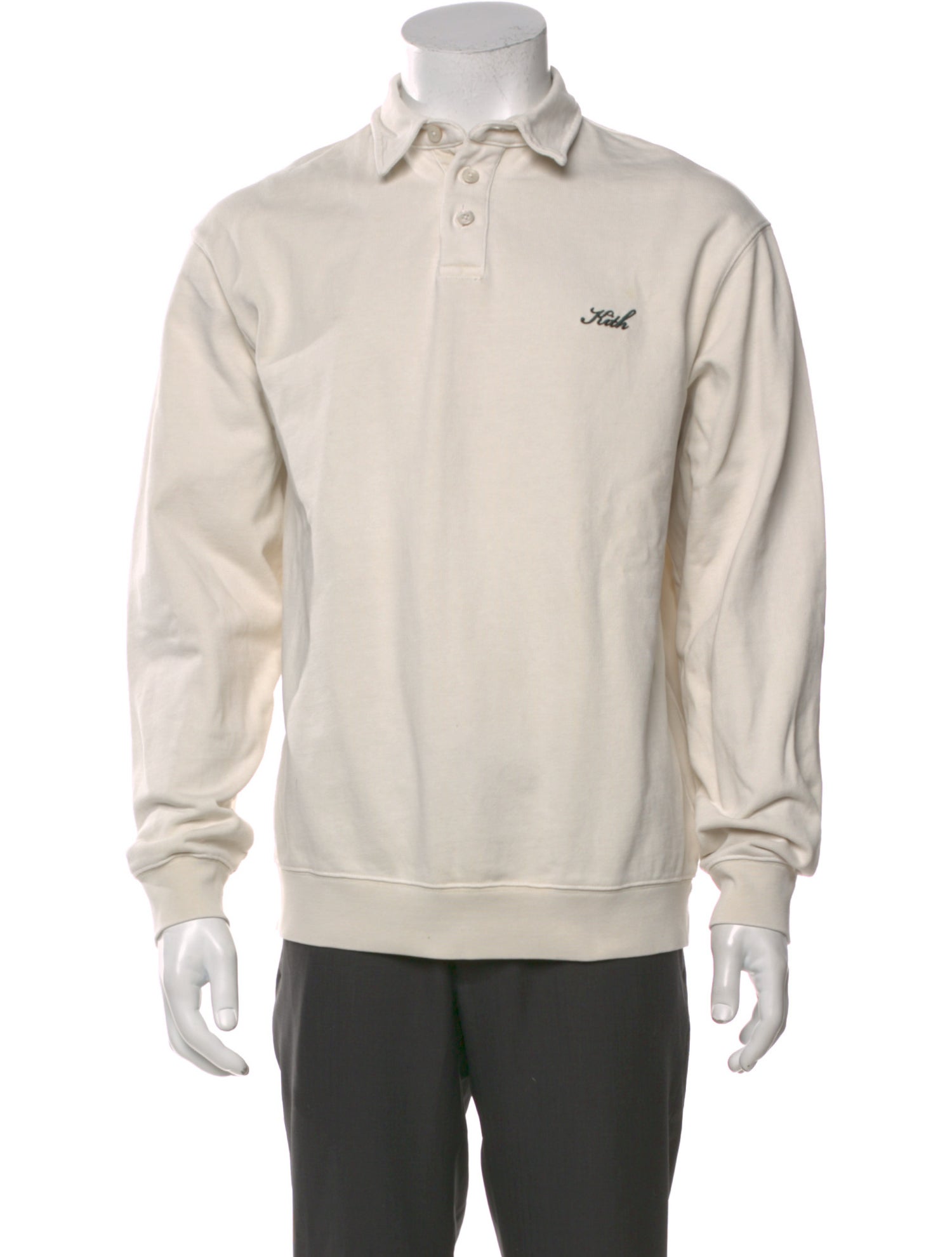 KITH Crew Neck Long Sleeve Polo Shirt