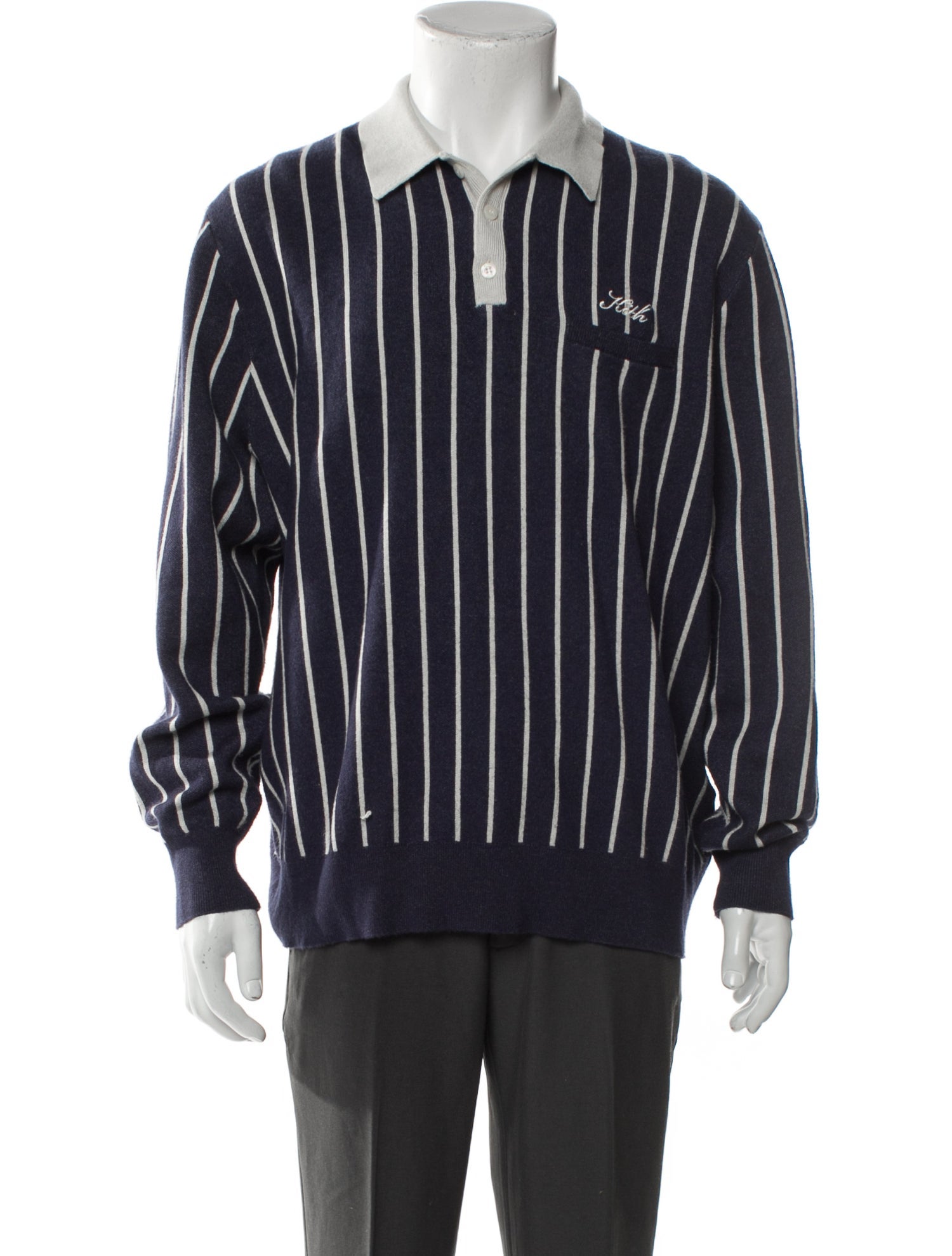 KITH Striped Turtleneck Cardigan