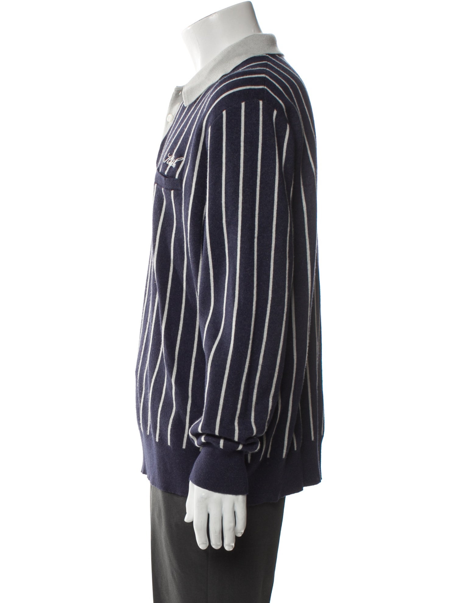 KITH Striped Turtleneck Cardigan