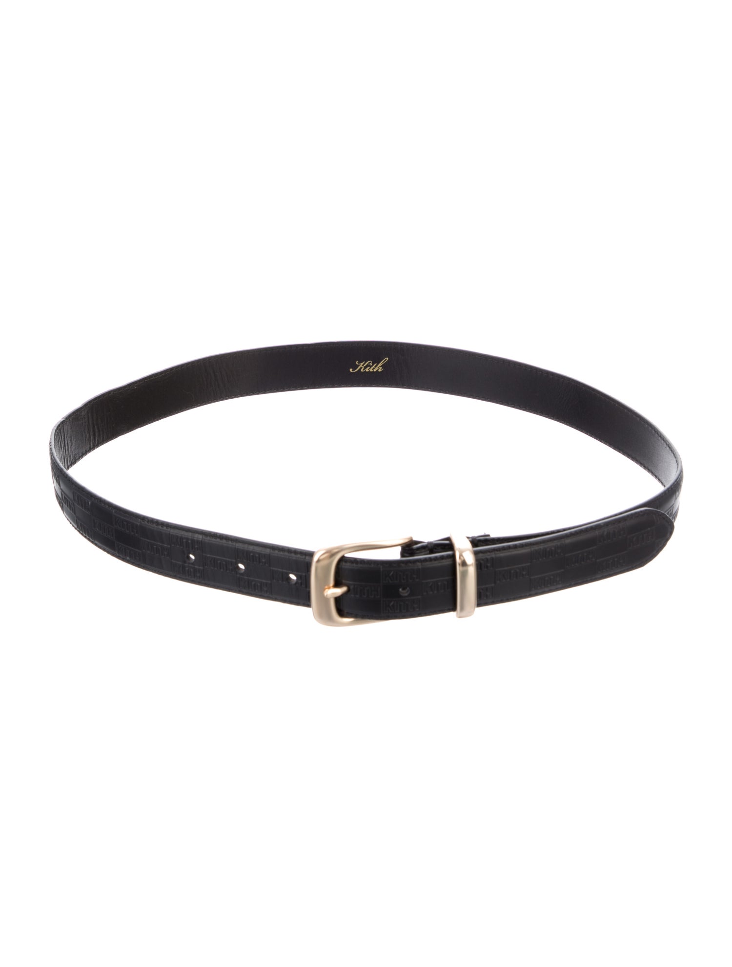 KITH Skinny Leather Waist Belt