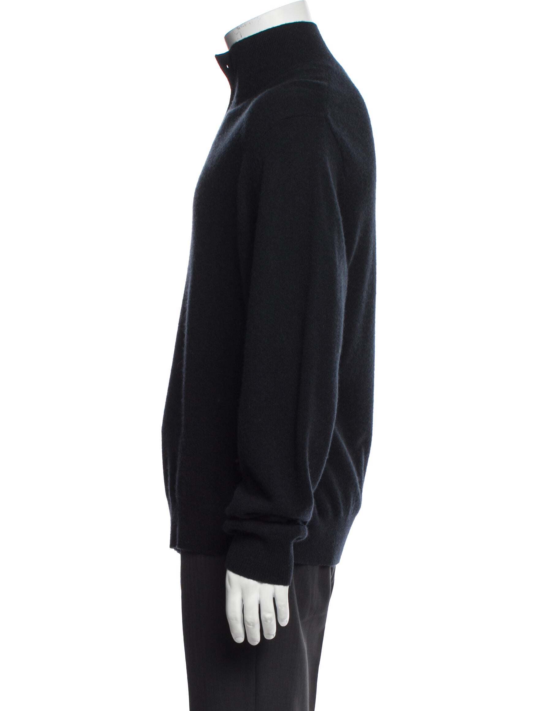 KITH Cashmere Mock Neck Polo Sweater