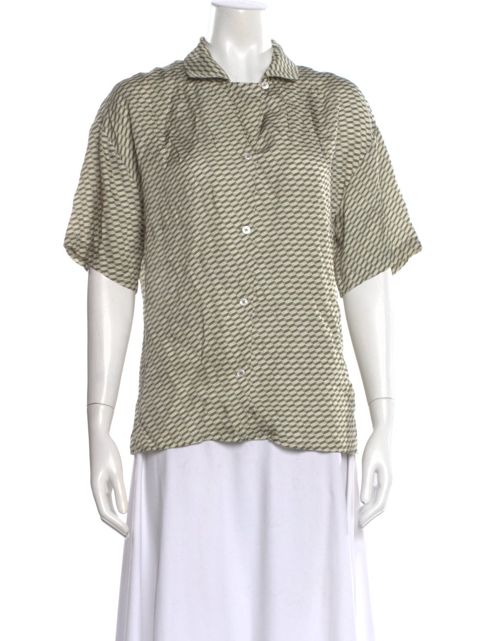 KITH Silk Patterned Button-Up Top - image 1
