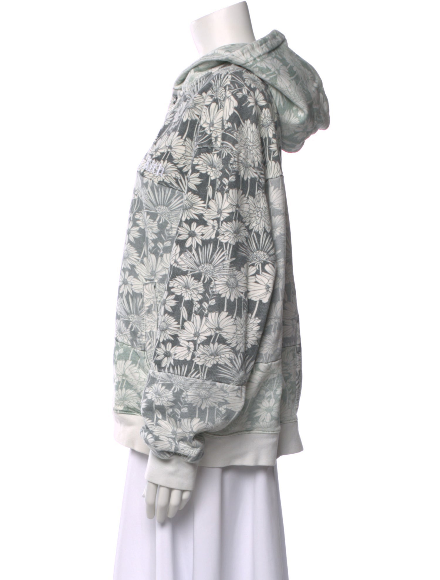 KITH Floral Print Crew Neck Hoodie