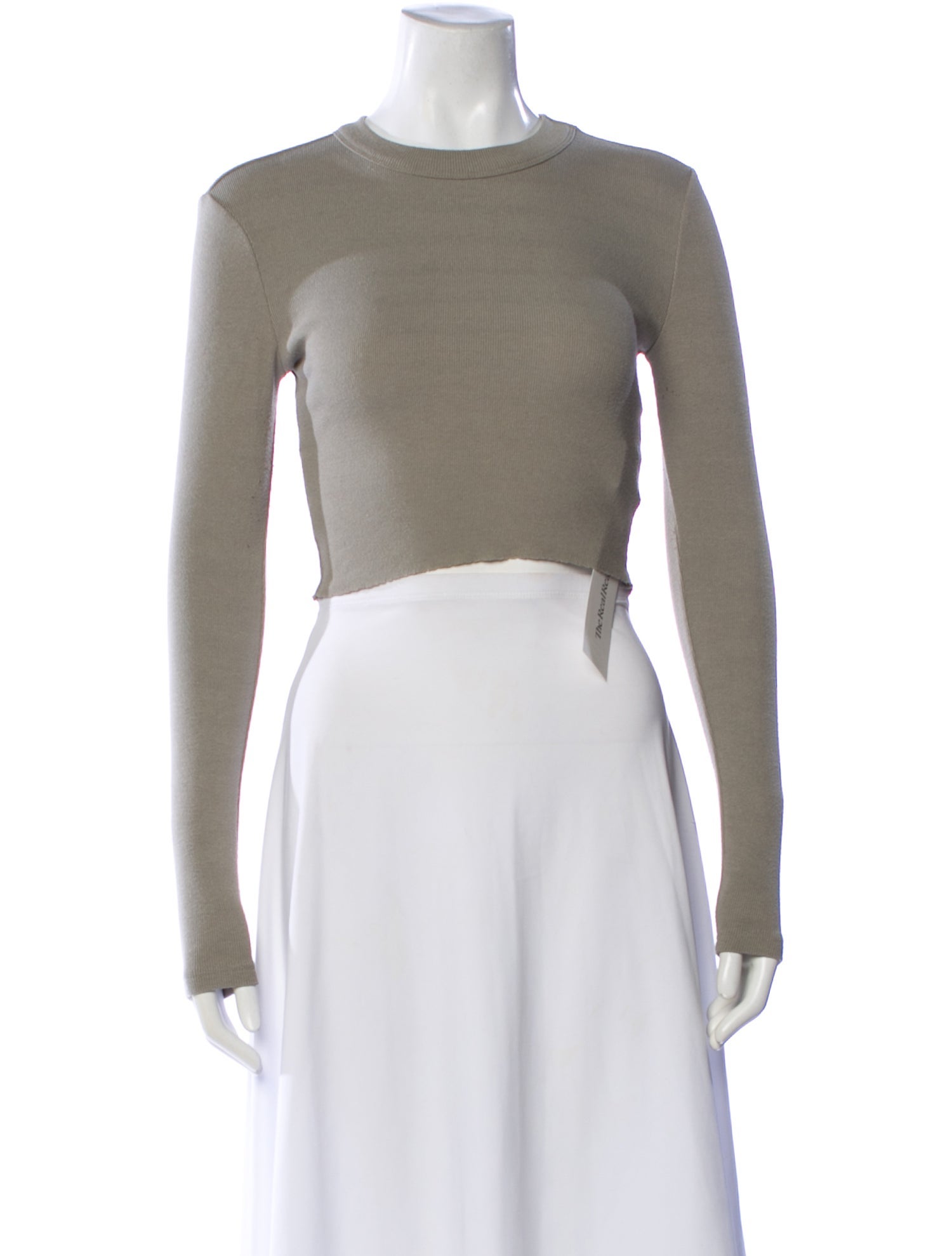 KITH Crew Neck Long Sleeve Crop Top