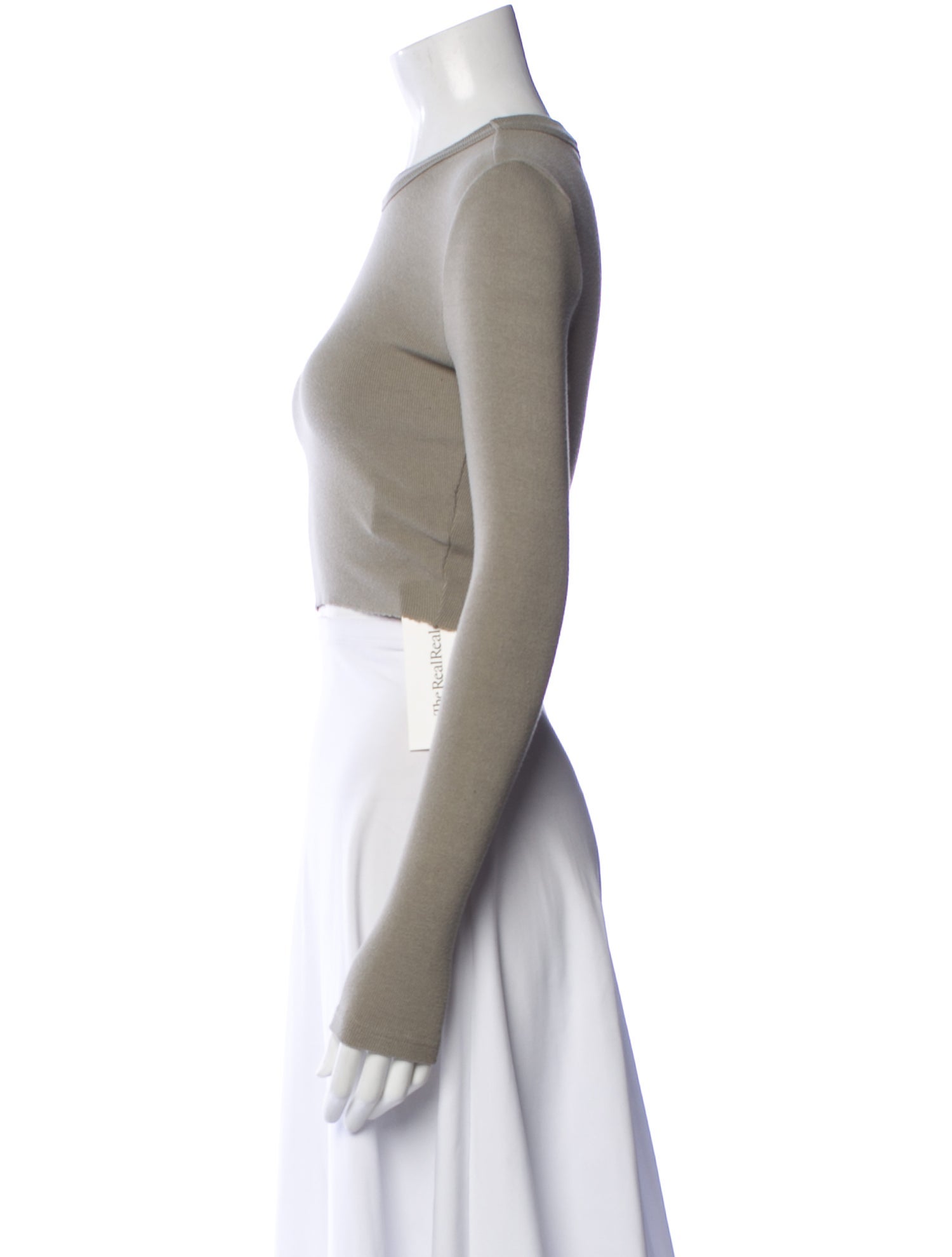 KITH Crew Neck Long Sleeve Crop Top