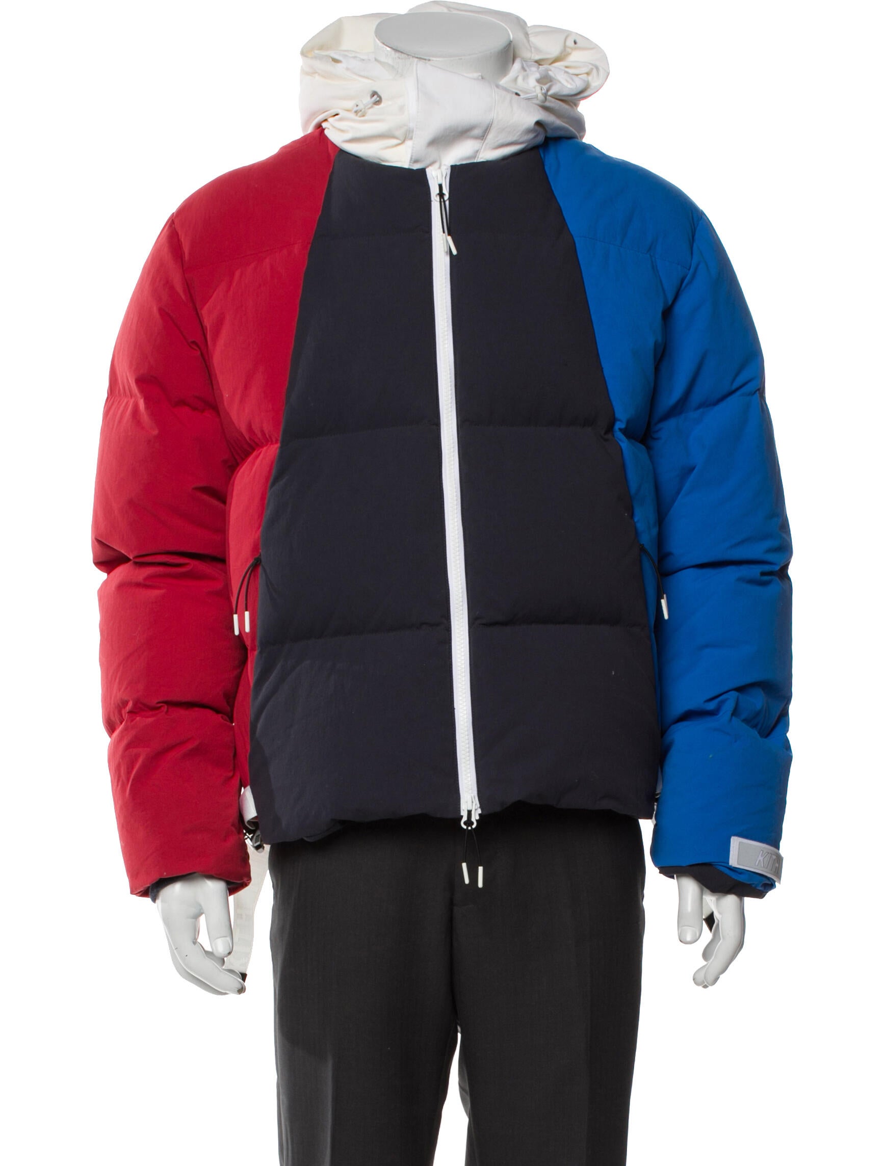 KITH Quilted Pattern Colorblock Pattern Puffer Coat