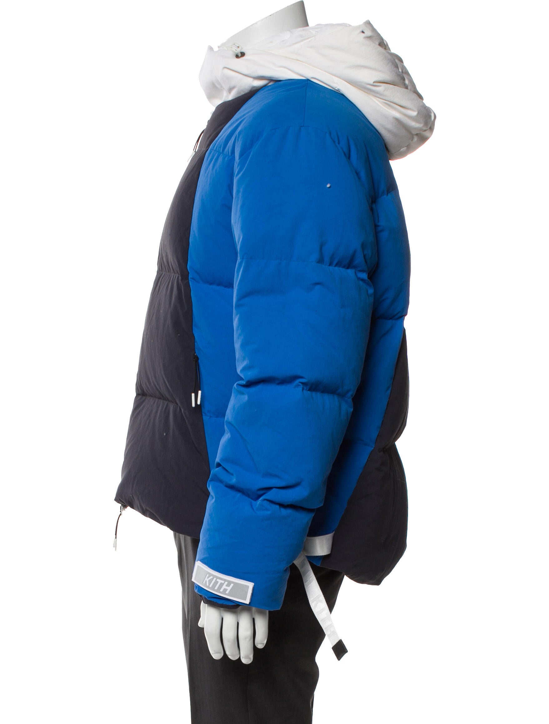 KITH Quilted Pattern Colorblock Pattern Puffer Coat