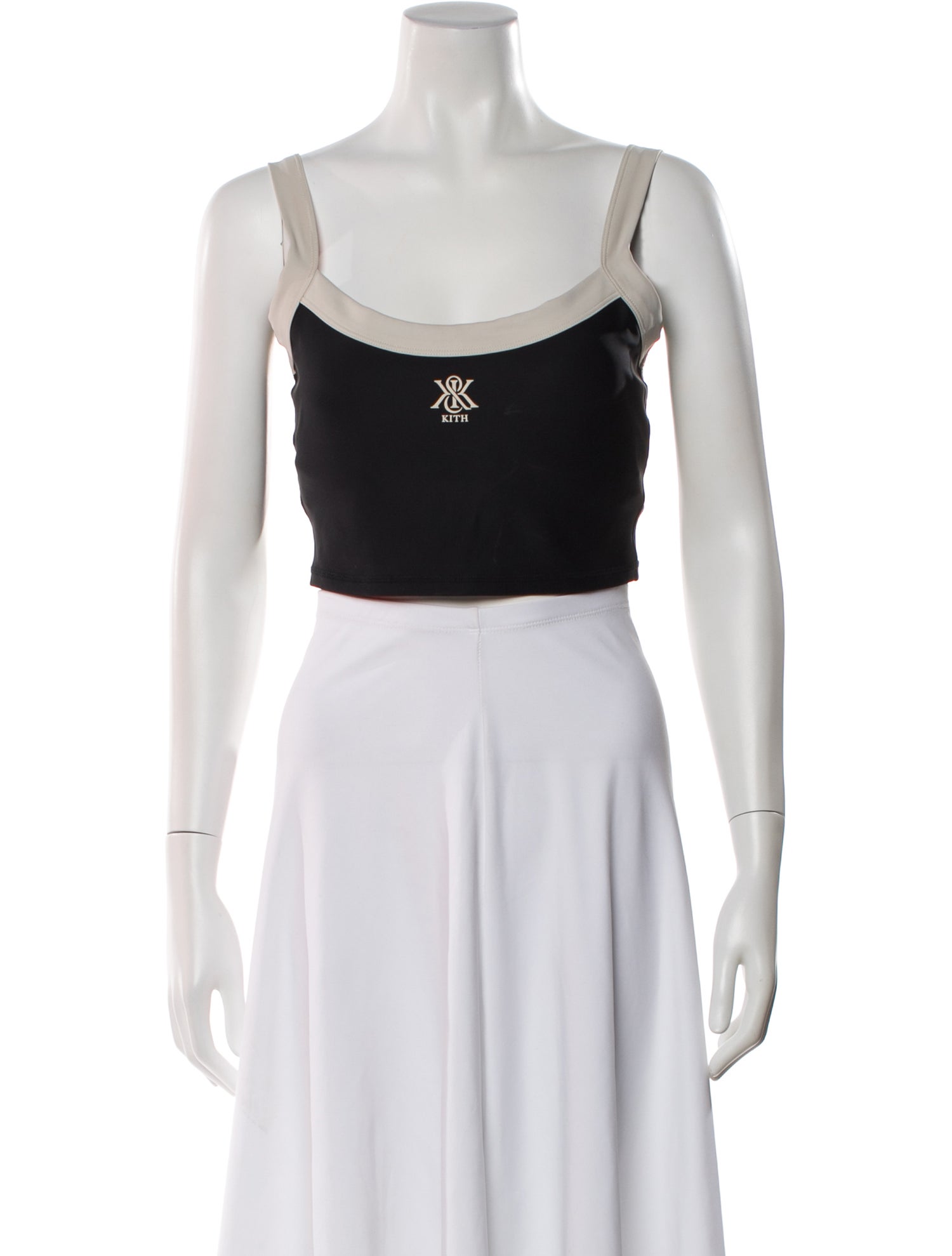 KITH Nylon Scoop Neck Crop Top