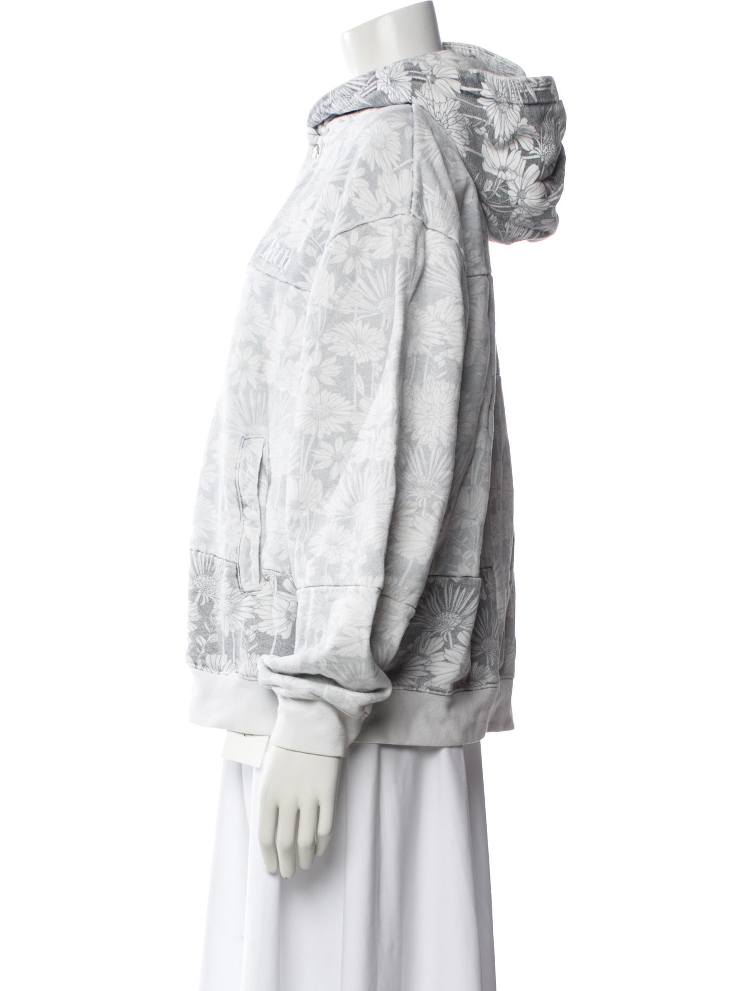 KITH Floral Print Crew Neck Hoodie